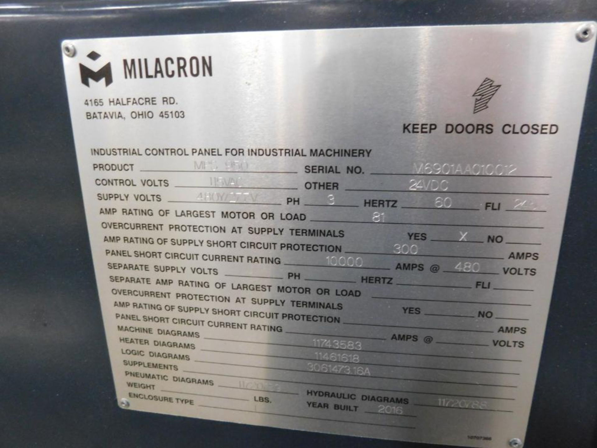 Cincinnati Milacron Maxima MPS950 Servo Hydraulic Plastic Injection Molding Machine 950-Ton, 116-oz - Image 22 of 23