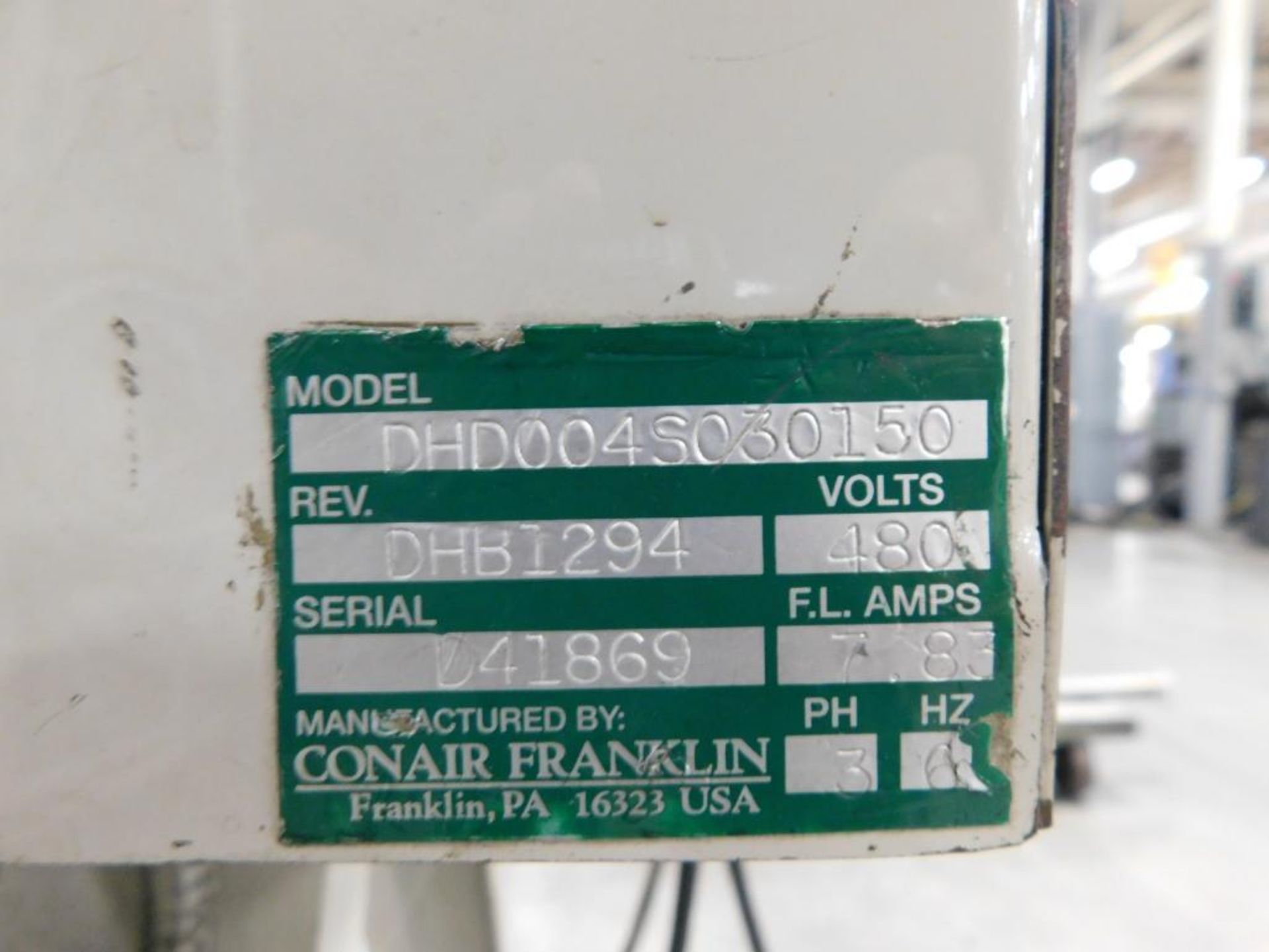 Conair Franklin Desiccant Material Dryer Unit, Approx. 100 Lb. Capacity Top Side Vacuum Loaded Gravi - Image 6 of 7