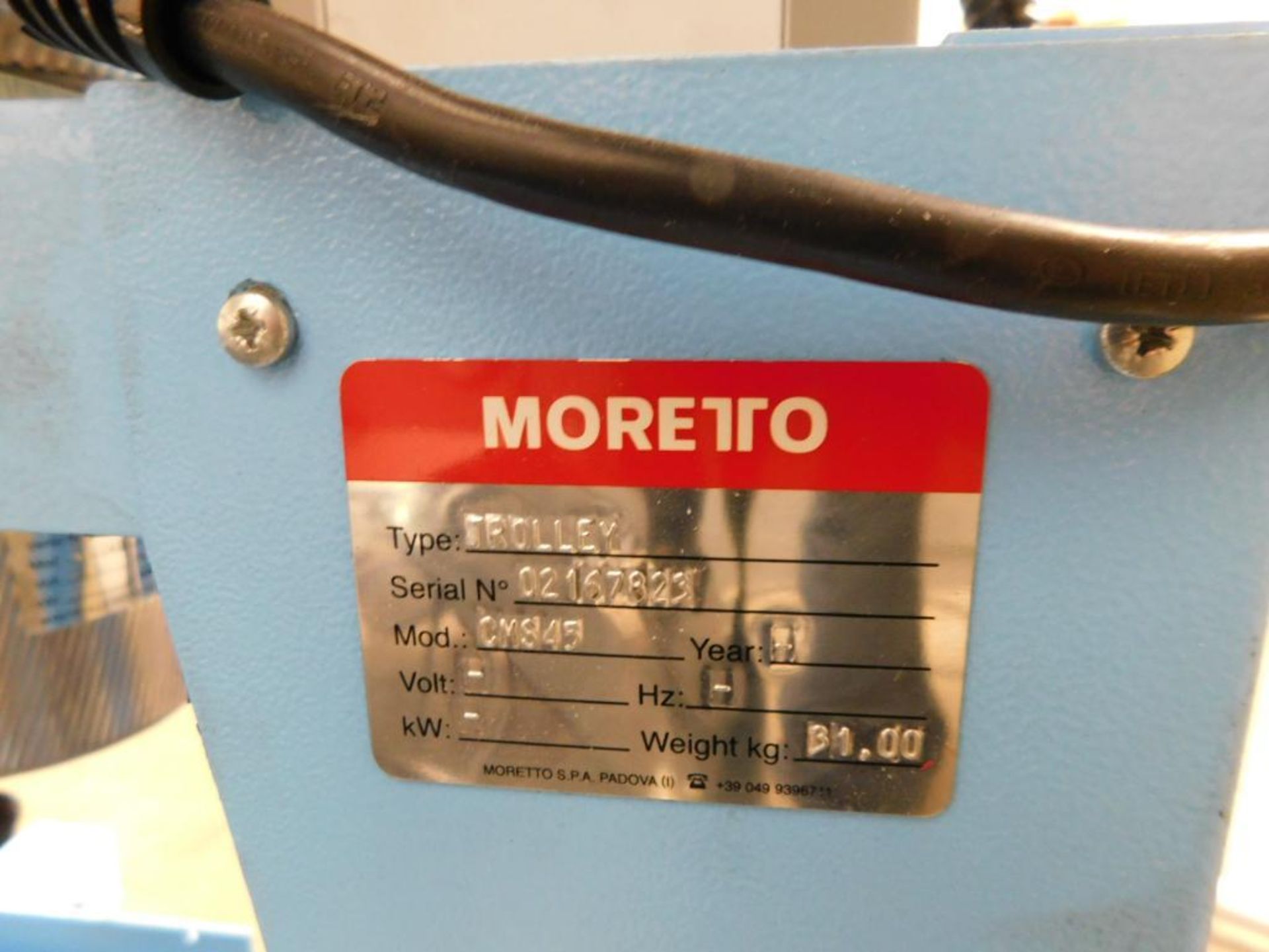 Moretto OTX80 Portable Material Dryer 100 Lb. Capacity Top Loaded Insulated Hopper, AEC Vacuum Loade - Image 6 of 8