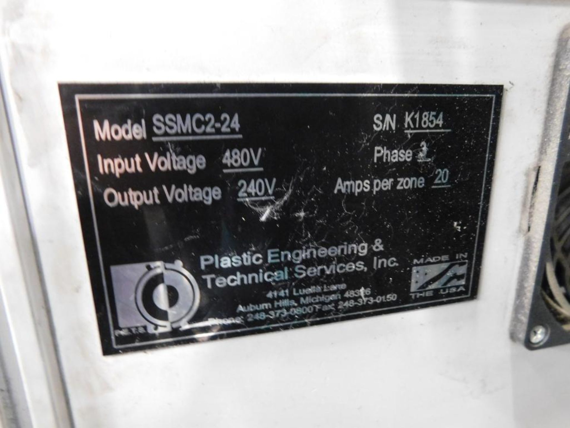 Plastic Engineering SSMC2-24 Hot Runner Control, S/N K1854 - Image 3 of 3