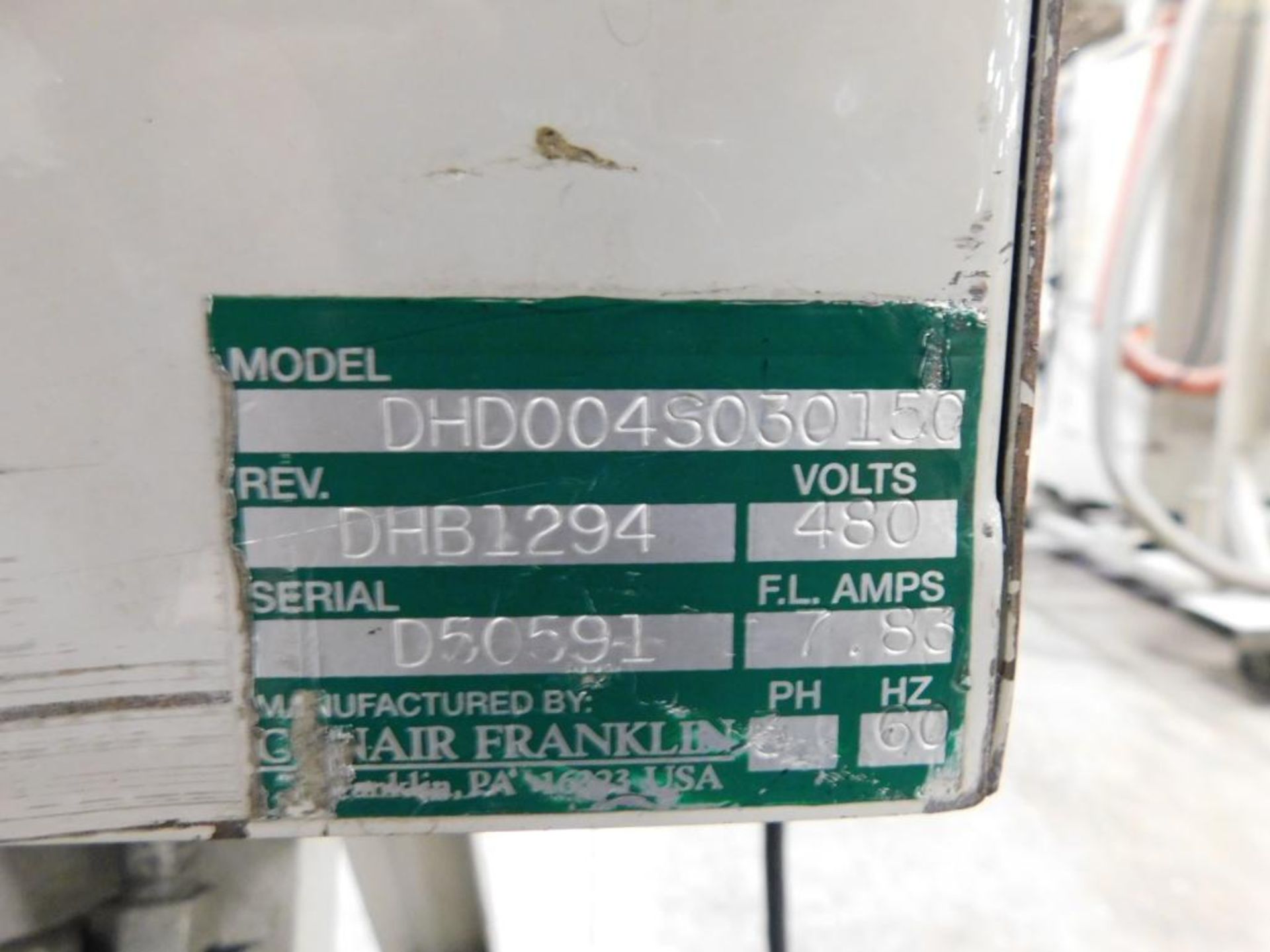 Conair Franklin Desiccant Material Dryer Unit, Approx. 100 Lb. Capacity Top Side Vacuum Loaded Gravi - Image 6 of 6