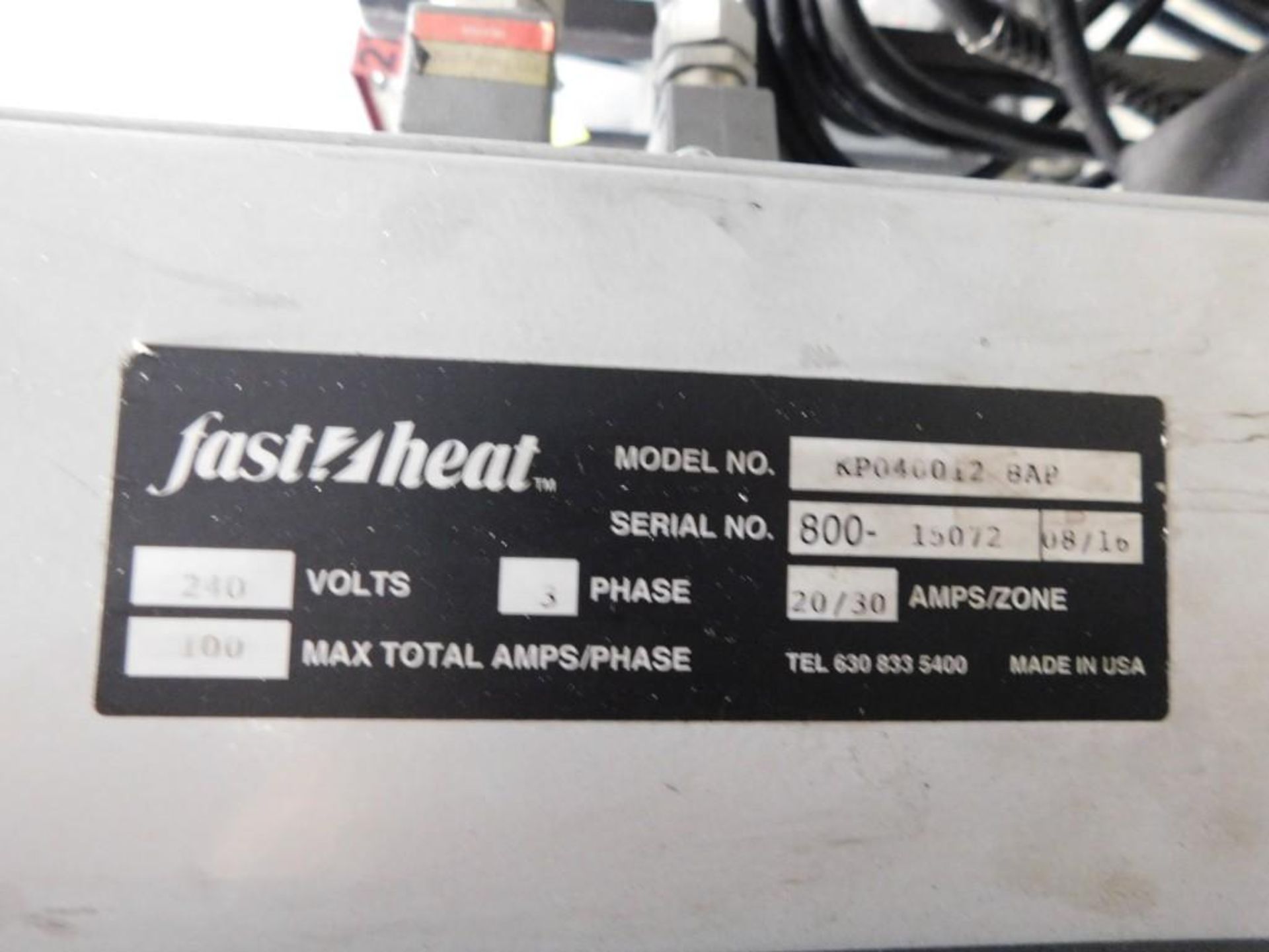 Fast Heat KP040012BAP Hot Runner Control, S/N 800-15072 - Image 5 of 5