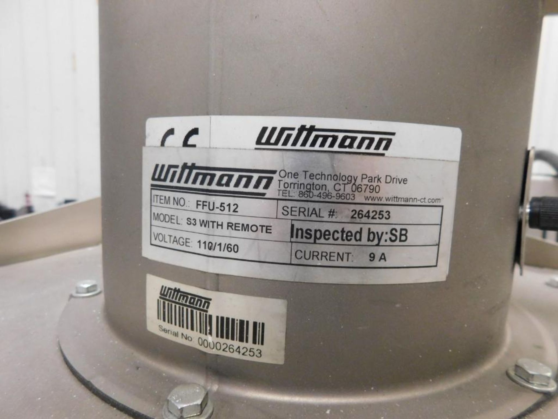 Wittmann Desiccant Material Dryer Unit, 565 Lb. Capacity Top Side Vacuum Loaded Gravity Bottom Disch - Image 5 of 11
