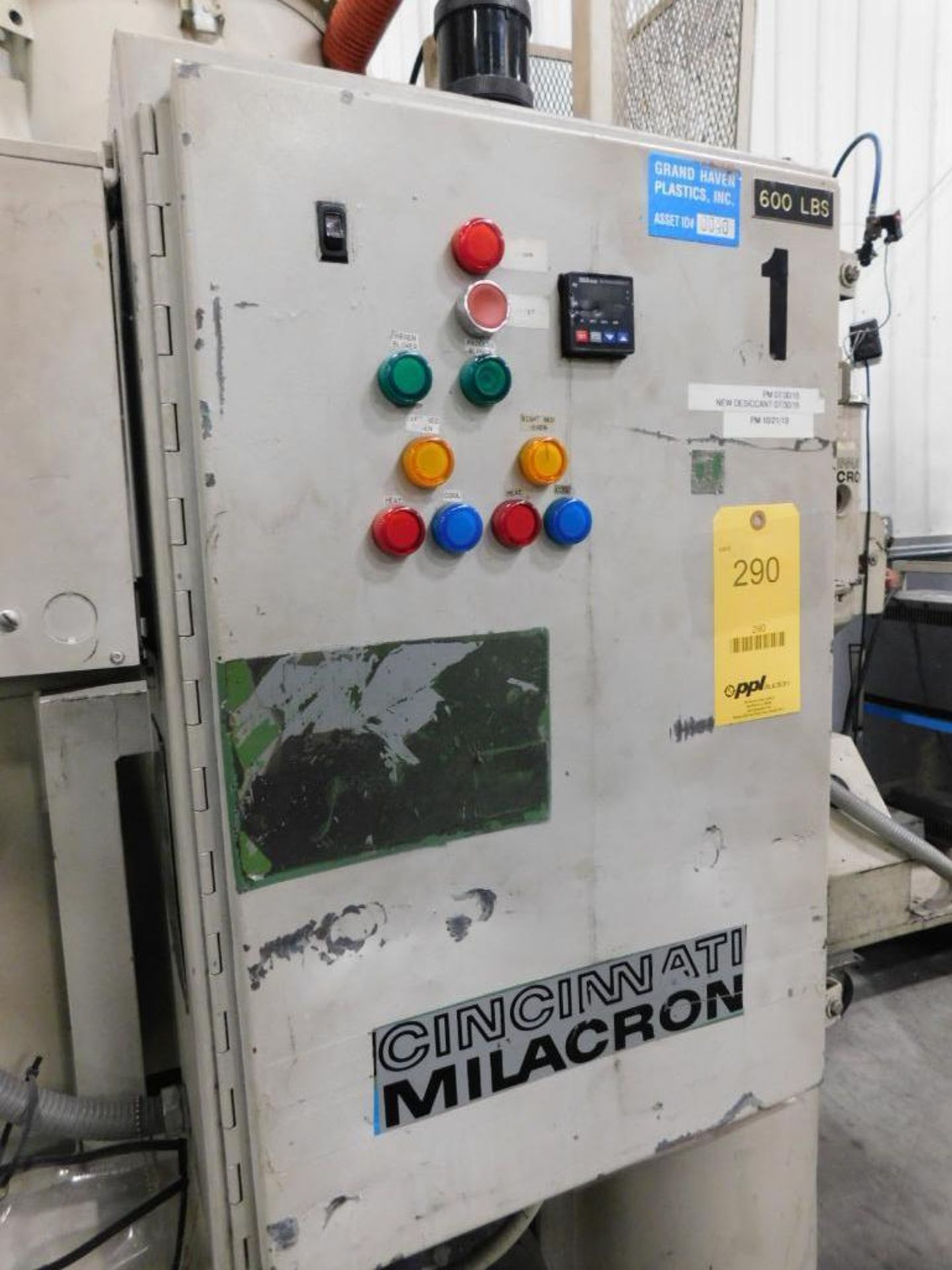 Cincinnati Milacron CDD-300 600 Lb. Portable Material Dryer, S/N 393-3A01-85-44 - Image 4 of 5