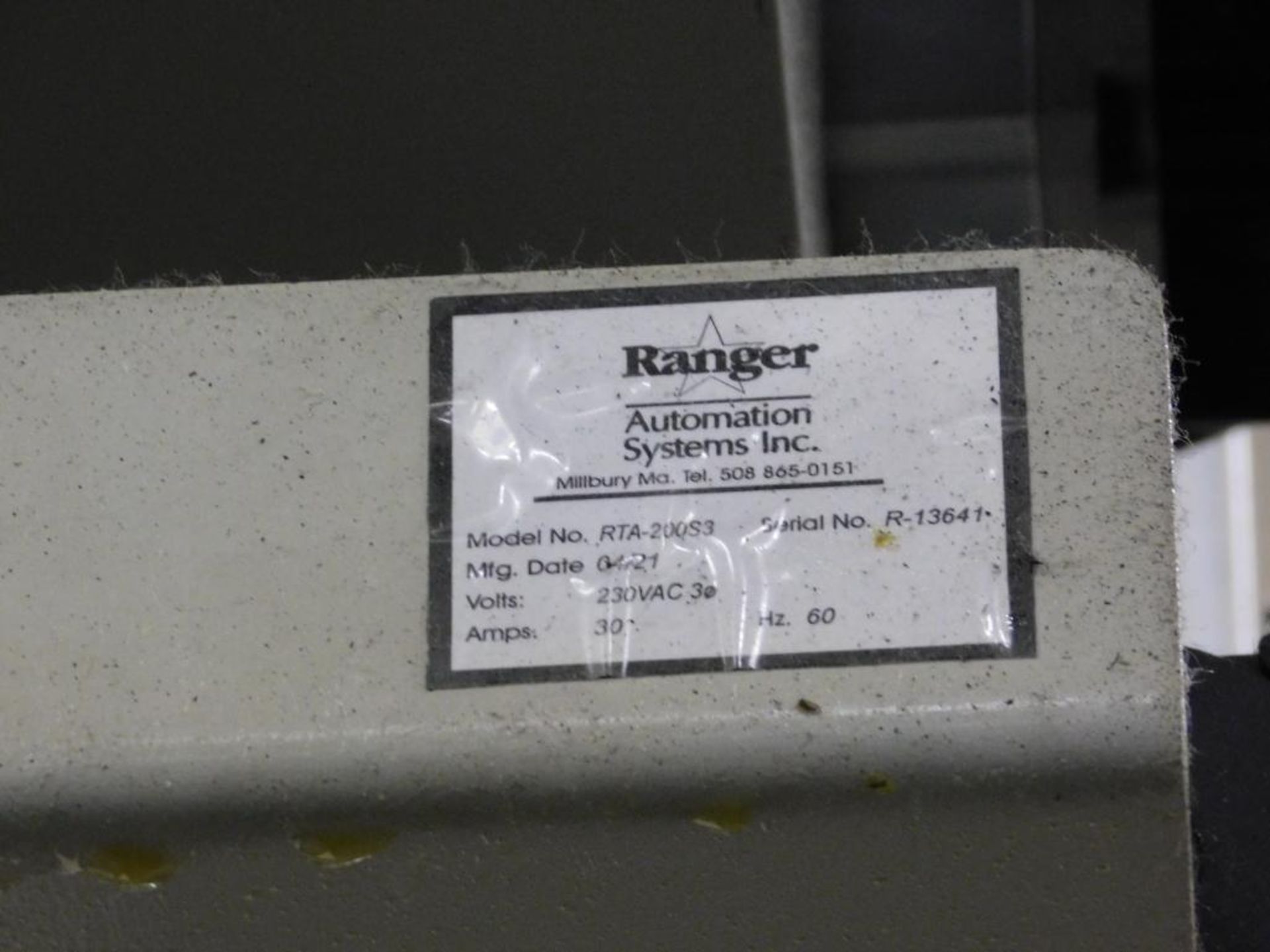 Ranger RTA-200S3 Pick/Place Robot, S/N R-13641 (2021) (Asset 67) - Image 4 of 4