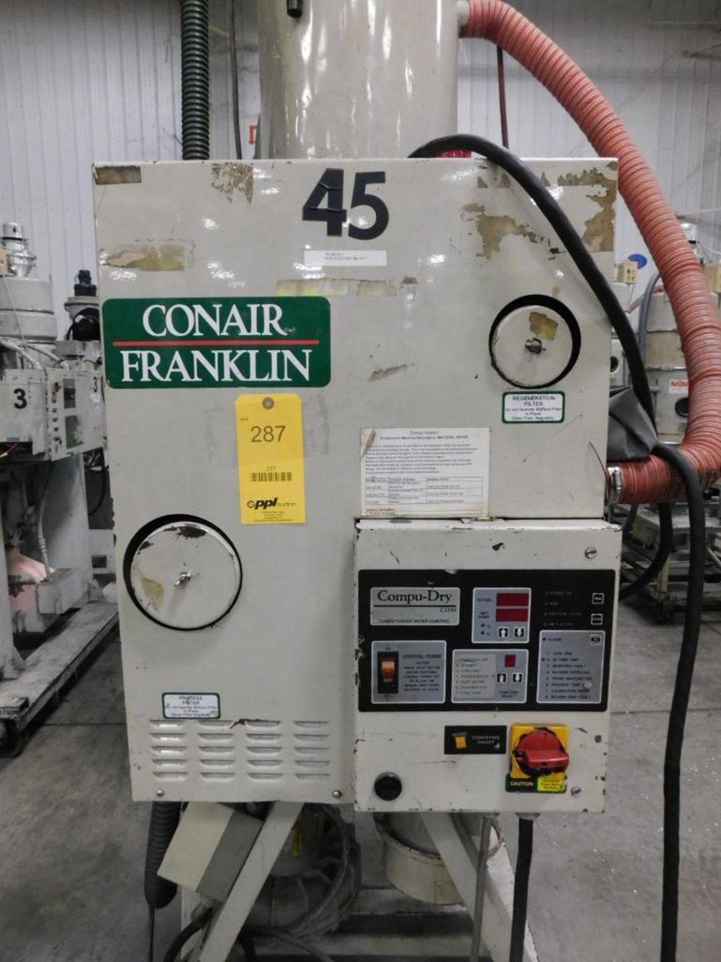 Conair Franklin Desiccant Material Dryer Unit, Approx. 100 Lb. Capacity Top Side Vacuum Loaded Gravi - Image 2 of 7