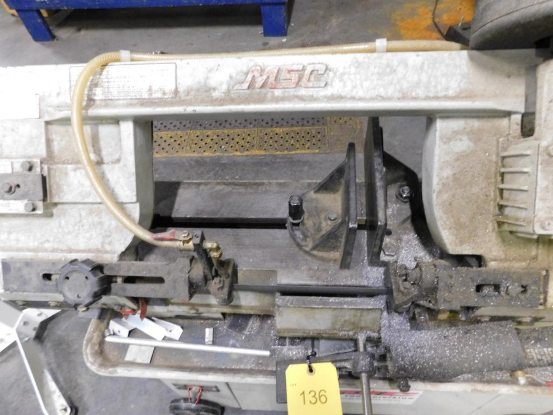MSC Model 09518879 Horizontal Metal Band Saw w/HTC Super Duty HSS-15 Roller Stand (LOCATION: IN MACH - Image 3 of 8