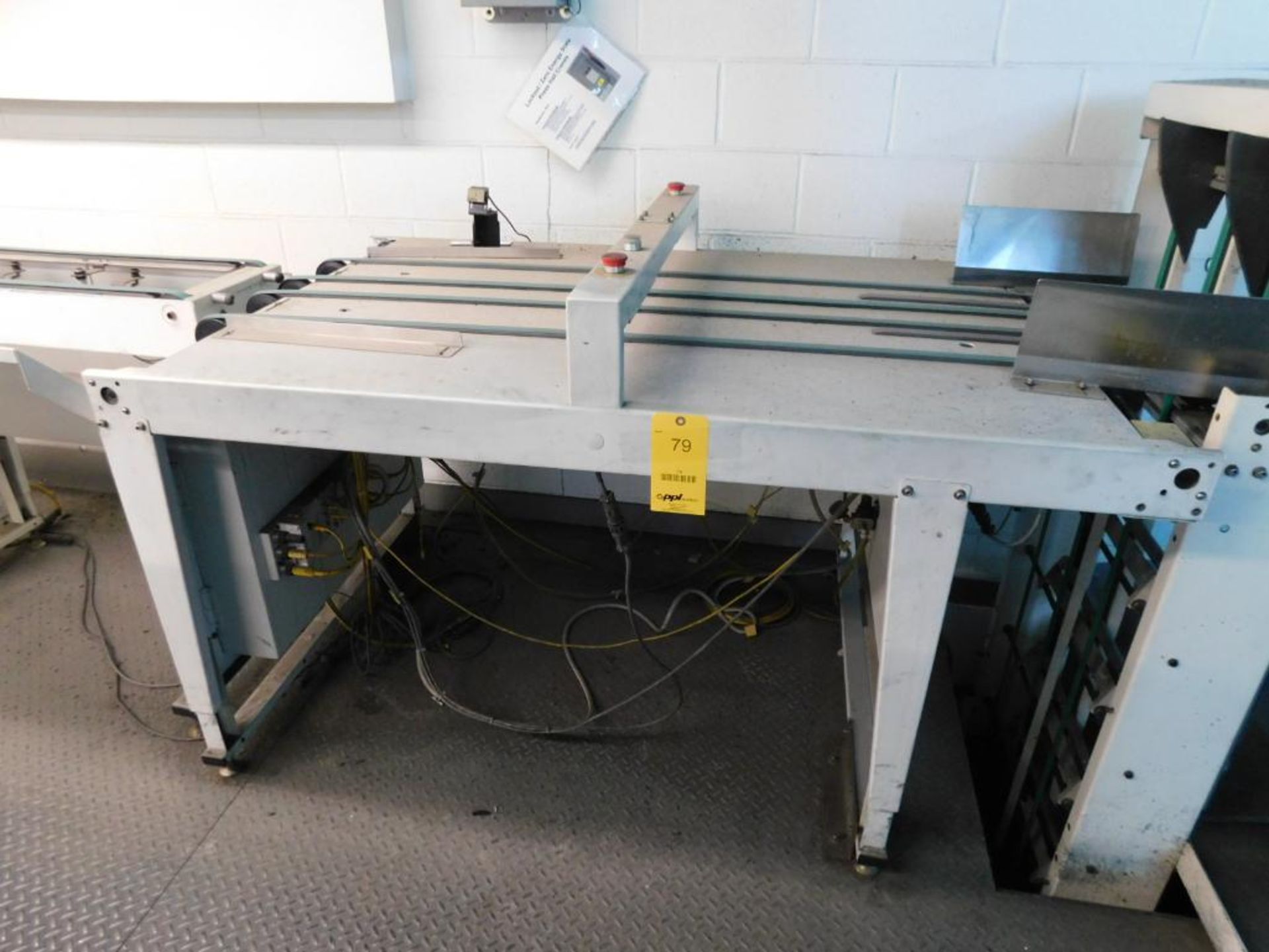 LOT: (1) K & F Model CD GR-053 Conveyor Table, S/N 0509, (3) K & F Model 0066151 GR-001 2-Plate Stac