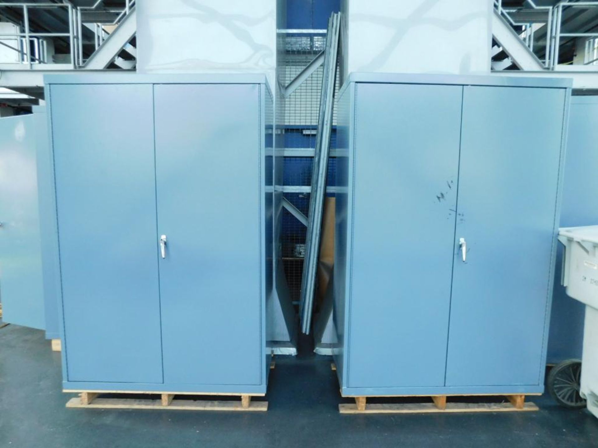LOT: (1) Durham Mfg. HD Cabinet, (9) Assorted Cabinets (LOCATION: OUTSIDE PRESS CONTROL ROOM, 2ND FL - Image 2 of 6