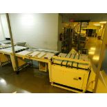 LOT: (1) K & F Model UTM GR-135 Conveyor Table, S/N 0523, (1) K & F CD GR-049 Conveyor Table, S/N 05