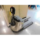 Crown Electric Pallet Jack w/On Board Charger (DEAD BATTERY) (LOCATION: IN COMPRESSOR/BOILER ROOM, 3