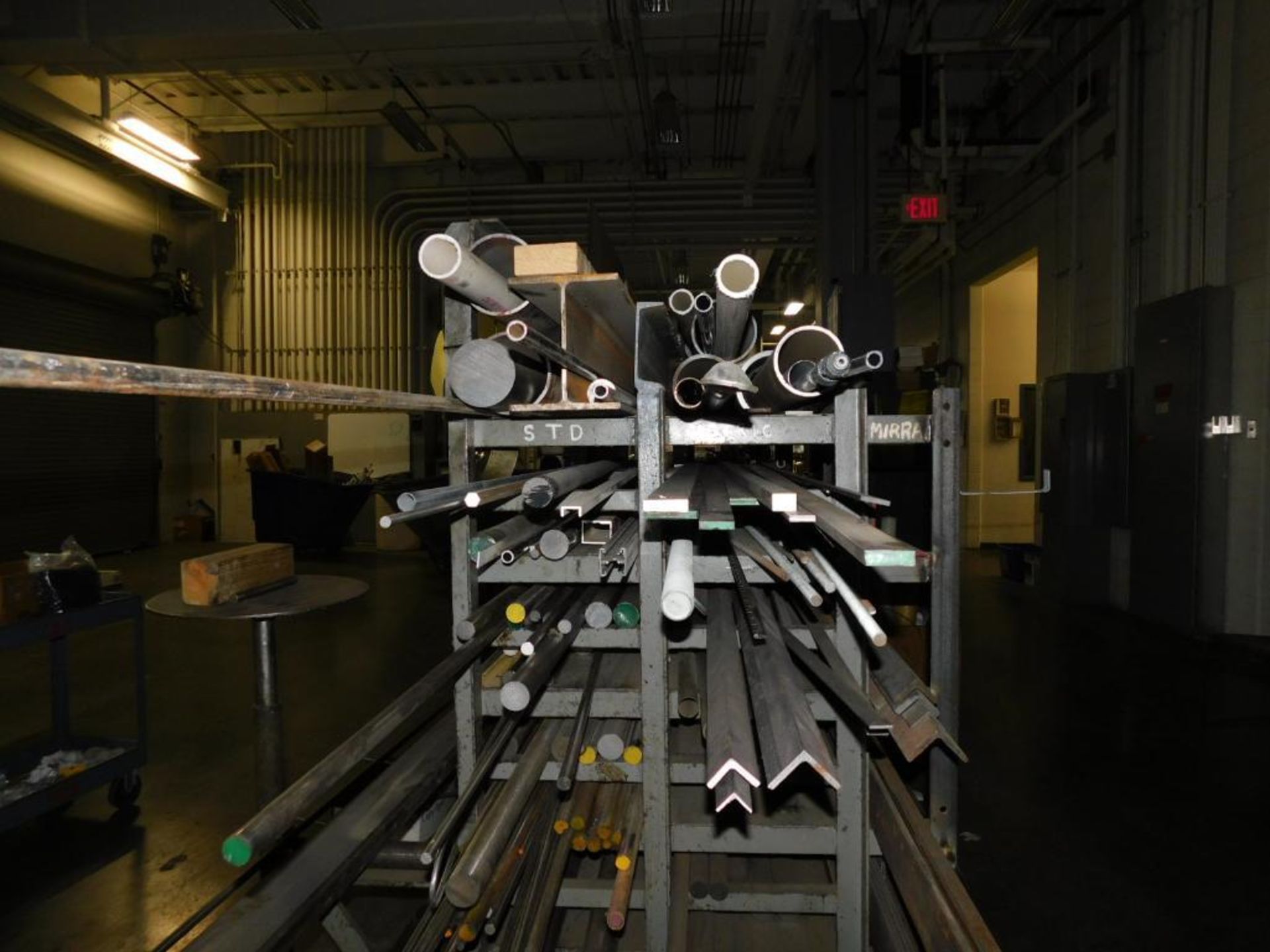 LOT: Material Rack w/Assorted Metal Stock (LOCATION: IN MACHINE SHOP, 2ND FLOOR) - Image 3 of 11