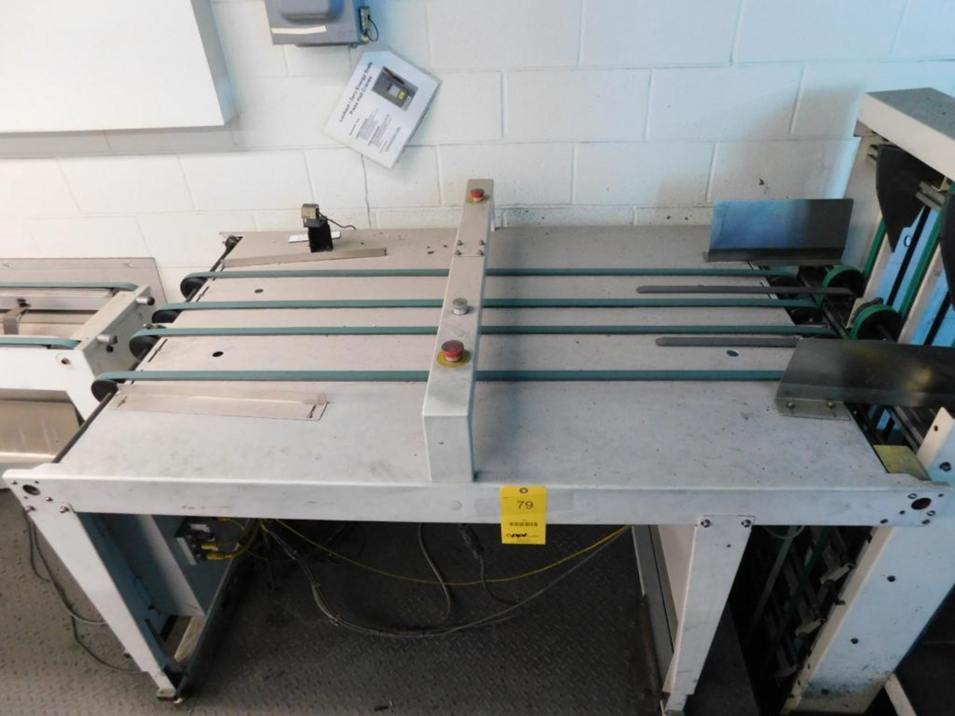 LOT: (1) K & F Model CD GR-053 Conveyor Table, S/N 0509, (3) K & F Model 0066151 GR-001 2-Plate Stac - Image 2 of 10