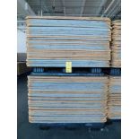 LOT: Large Quantity of 50" x 50" Wood Paper Roll Pallets on (12) Plastic Pallets (LOCATION: IN MAIL