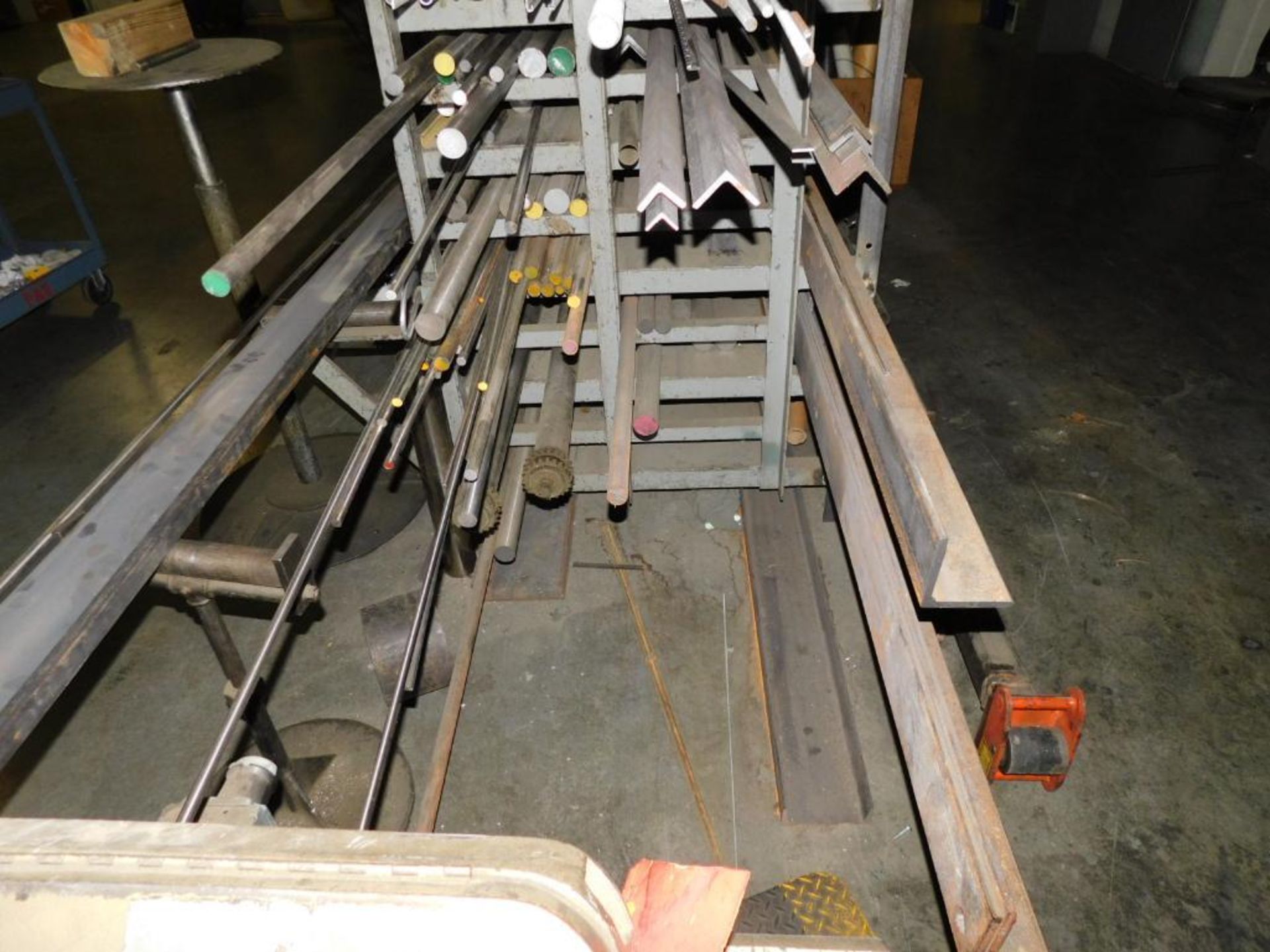 LOT: Material Rack w/Assorted Metal Stock (LOCATION: IN MACHINE SHOP, 2ND FLOOR) - Image 4 of 11