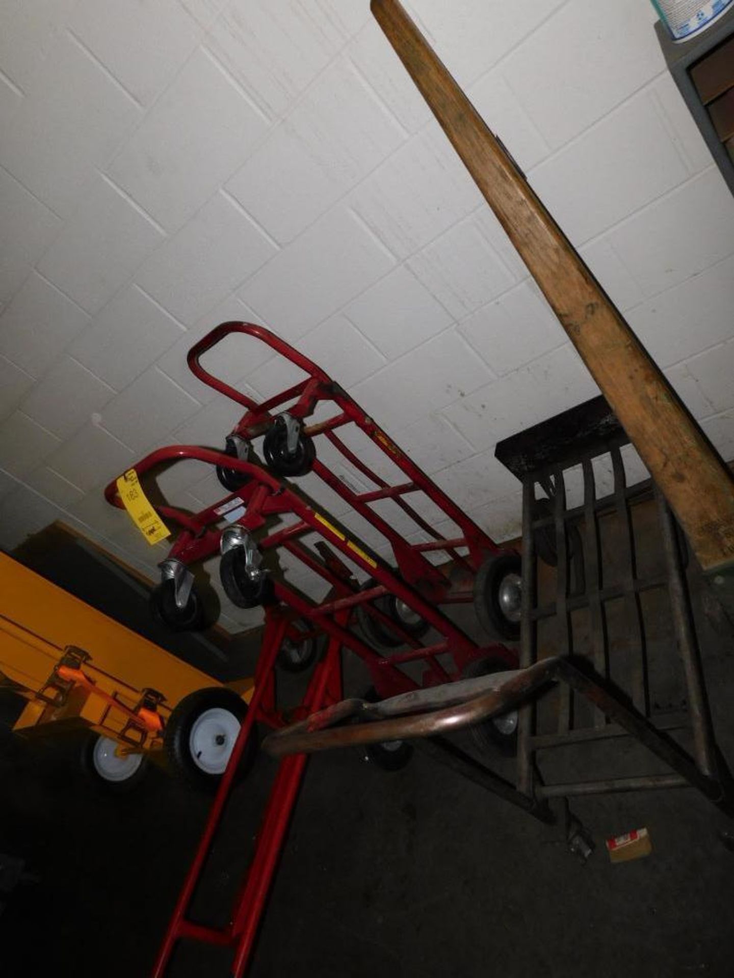 LOT: (3) Convertible Dollies, (1) 5' Johnson Bar, Wesco Drum Barrel Dolly (LOCATION: IN MACHINE SHOP - Image 4 of 7