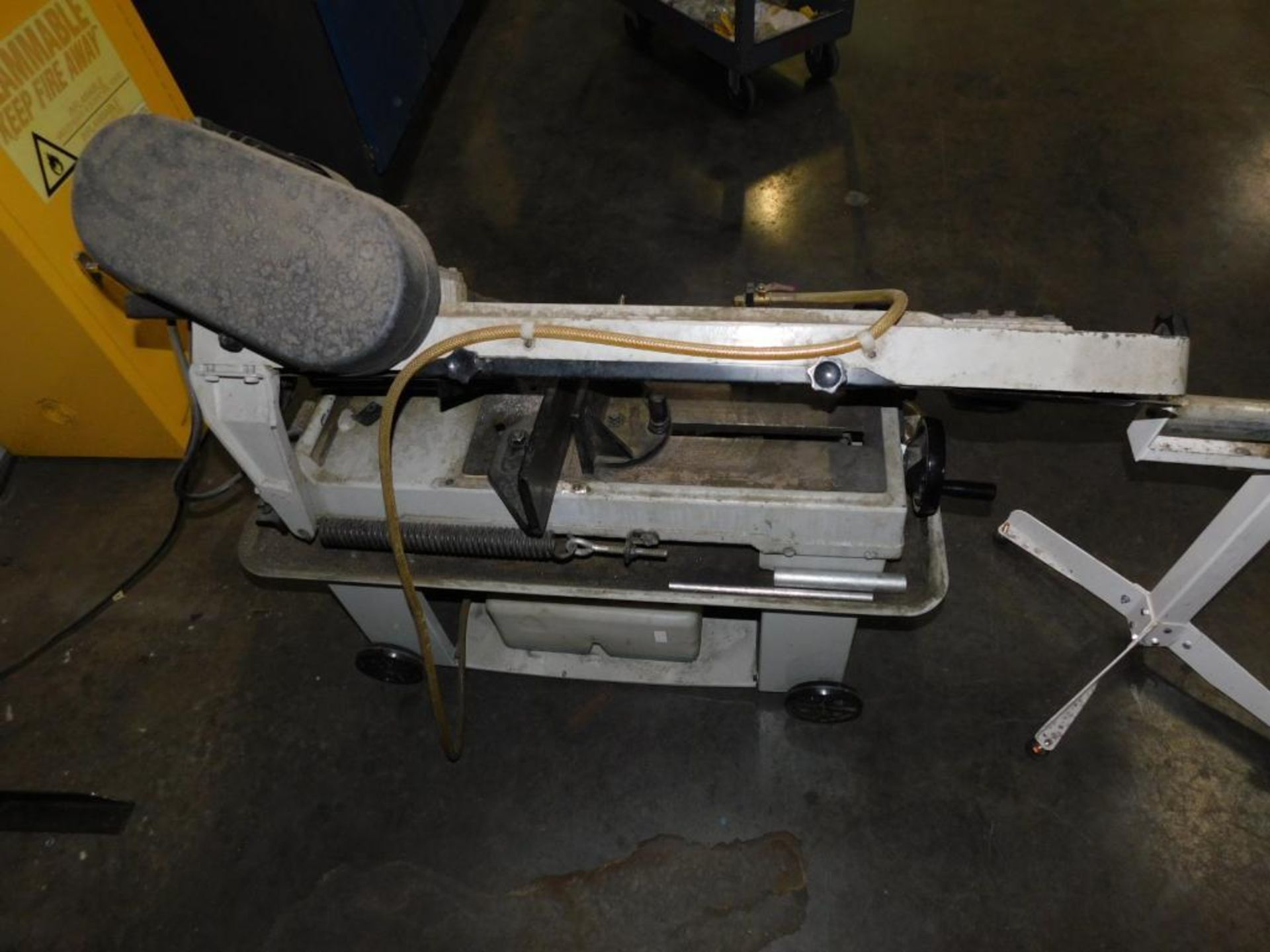 MSC Model 09518879 Horizontal Metal Band Saw w/HTC Super Duty HSS-15 Roller Stand (LOCATION: IN MACH - Image 4 of 8
