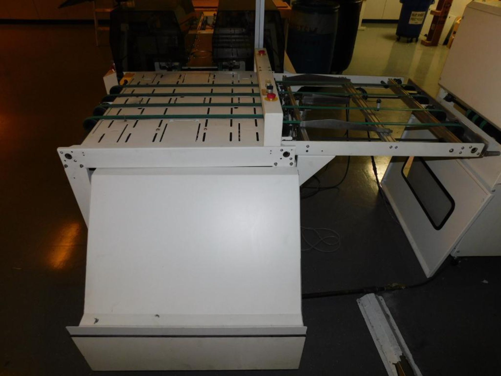 LOT: (1) K & F Model UTM GR-129 Conveyor Table, S/N 0514, (1) K & F 0066151 GR-001 2-POS Stacker, S/ - Image 2 of 6