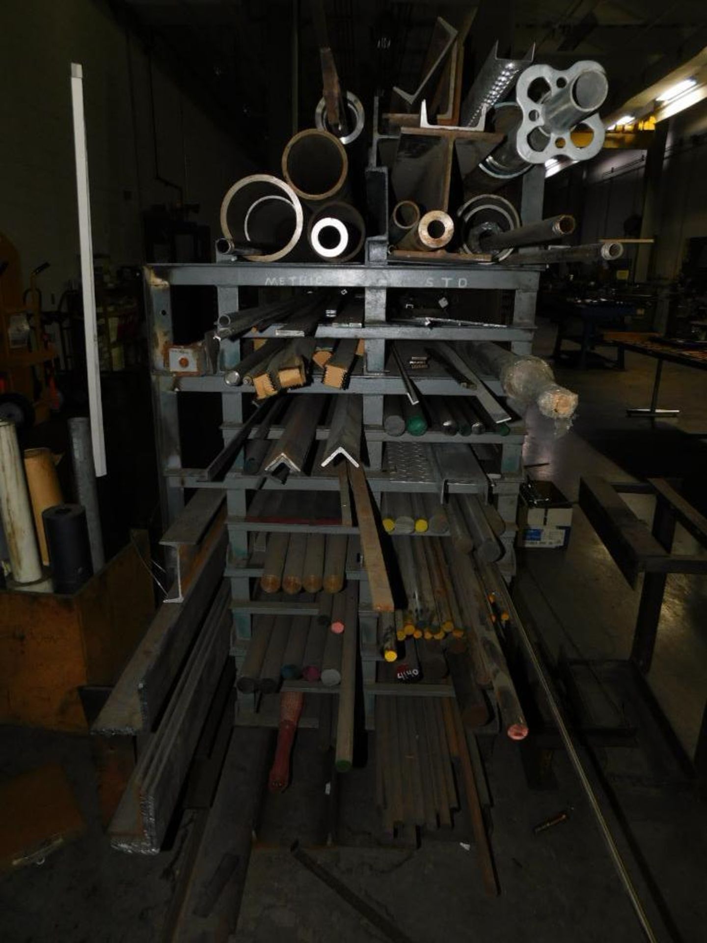 LOT: Material Rack w/Assorted Metal Stock (LOCATION: IN MACHINE SHOP, 2ND FLOOR) - Image 6 of 11