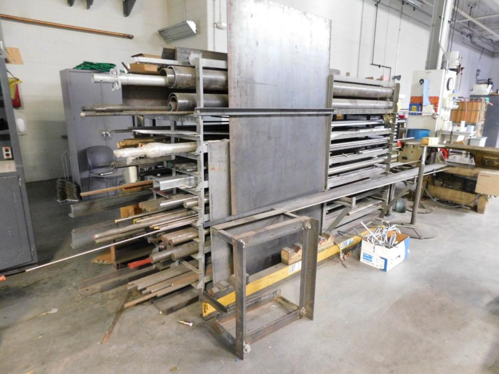 LOT: Material Rack w/Assorted Metal Stock (LOCATION: IN MACHINE SHOP, 2ND FLOOR) - Image 8 of 11