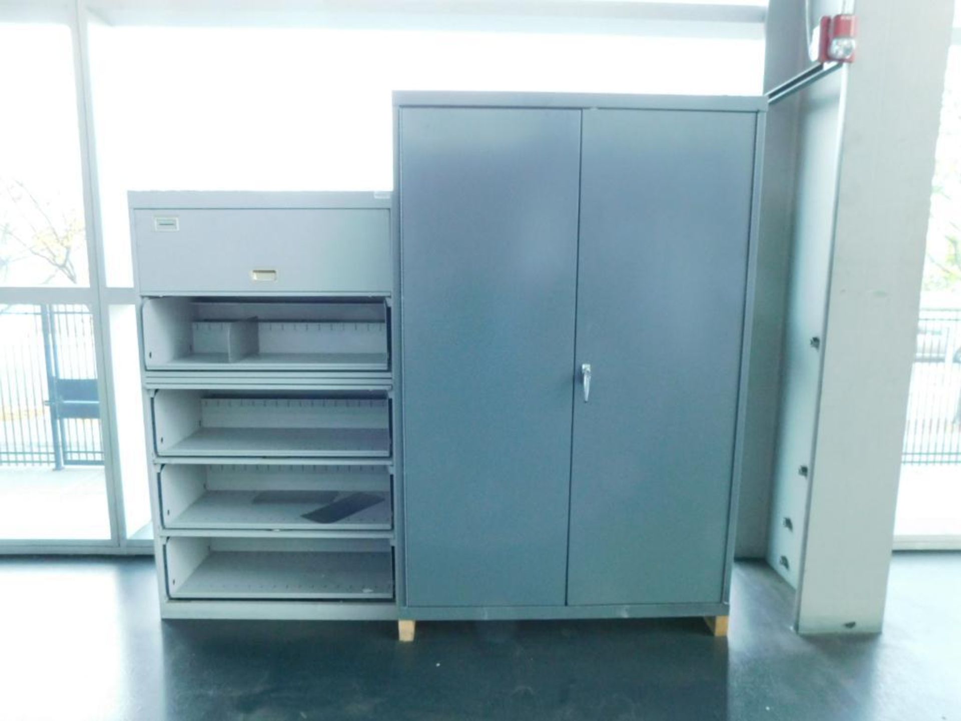 LOT: (1) Durham Mfg. HD Cabinet, (9) Assorted Cabinets (LOCATION: OUTSIDE PRESS CONTROL ROOM, 2ND FL - Image 4 of 6