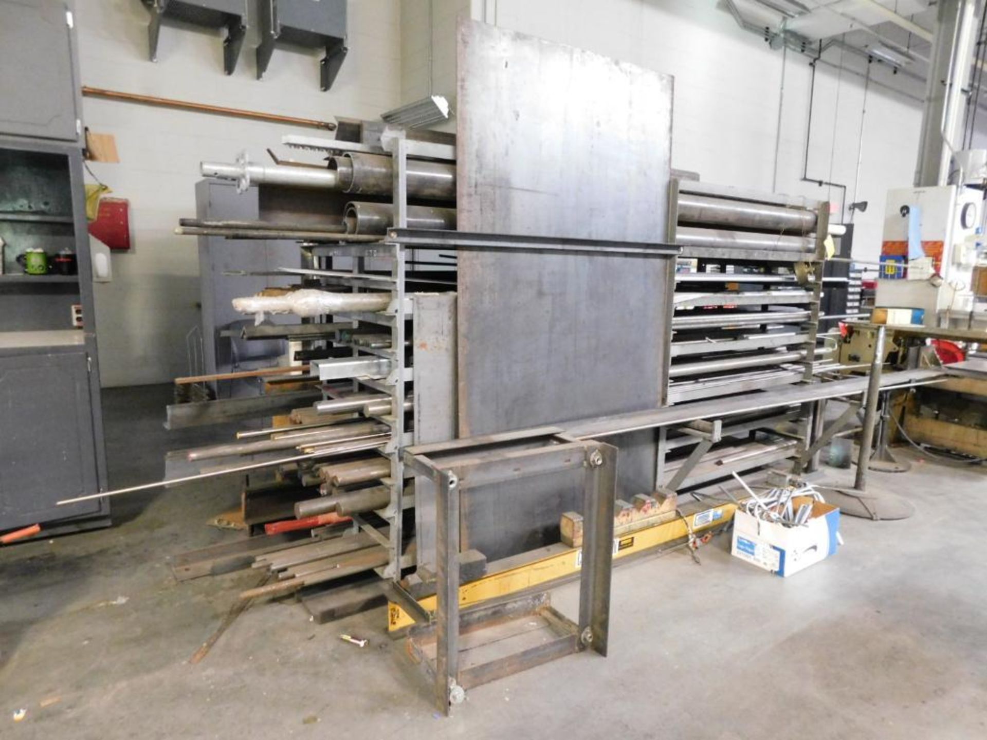 LOT: Material Rack w/Assorted Metal Stock (LOCATION: IN MACHINE SHOP, 2ND FLOOR) - Image 7 of 11