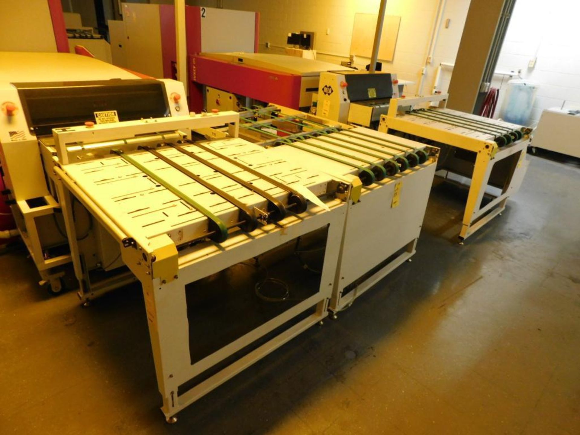 LOT: (1) K & F Model CDH GR-086 Conveyor Table, S/N 0505, (1) K & F UTM GR-131 Conveyor Table, S/N 0