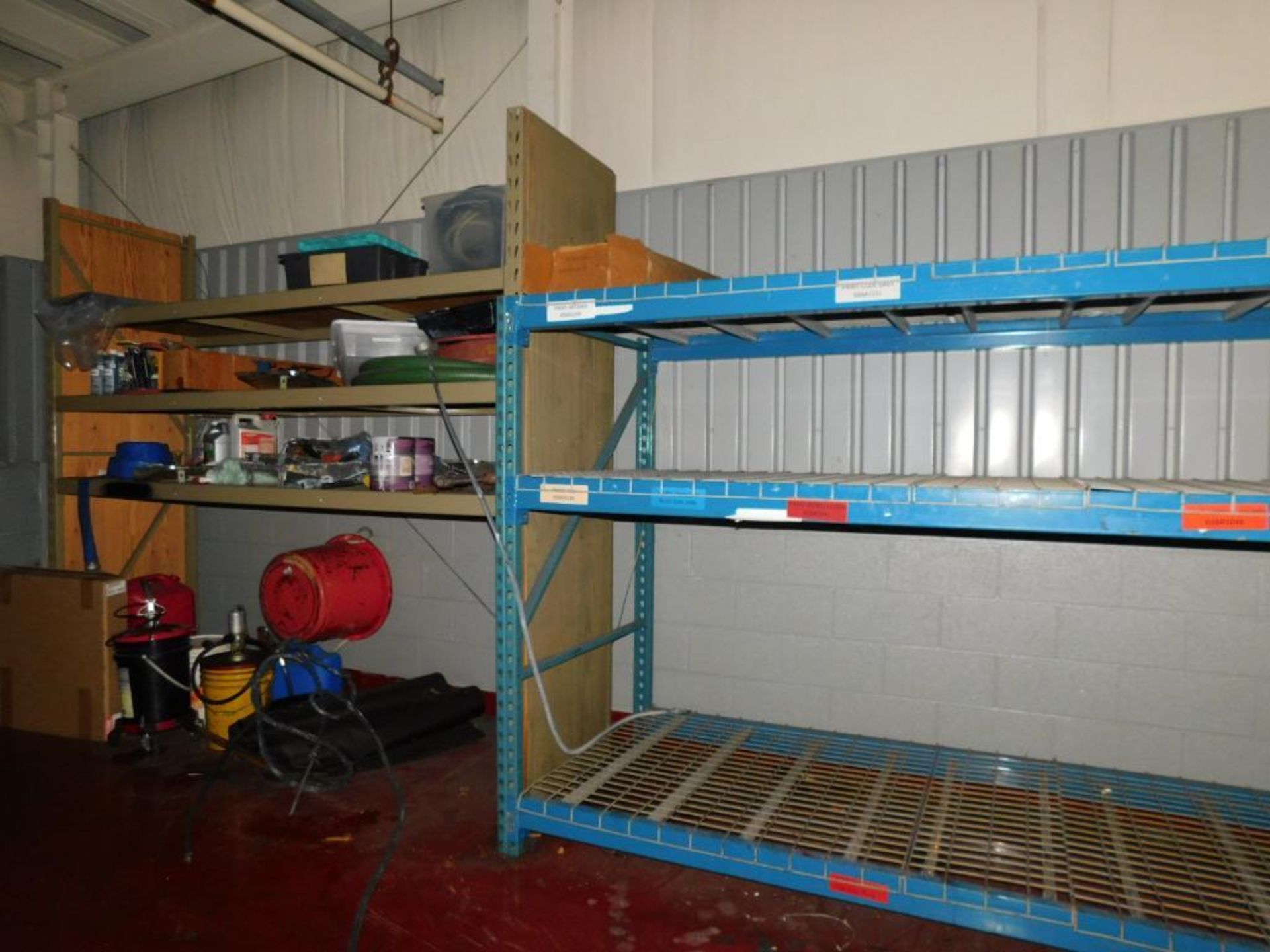 LOT: Contents of Back Paint Room: U-Line Barrel Cart, Dolly, 5-Drawer Craftsman Tool Box, (3) 8' x 8 - Image 8 of 16
