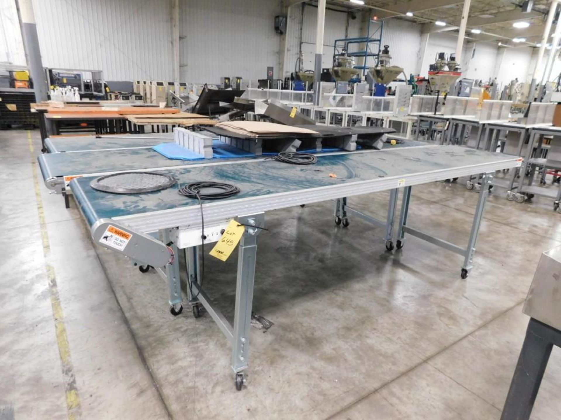 LOT: (3) Sections 116" x 24" Electric Conveyors - Image 2 of 3