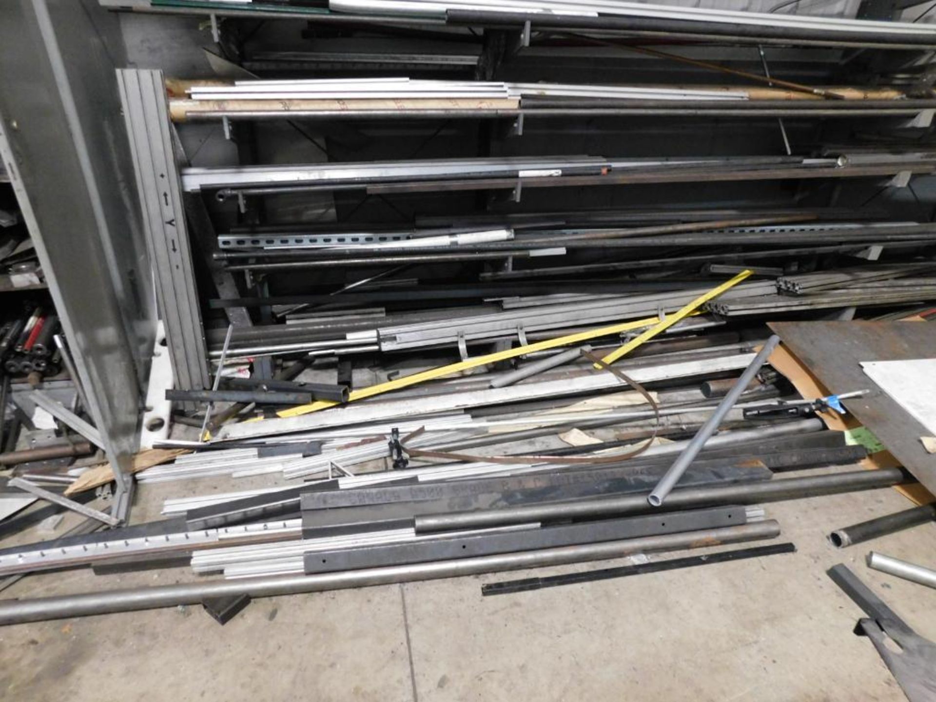 LOT: Large Quantity of Scrap on Material Racks & Carts (LOCATED IN MACHINE SHOP & MAINTENANCE ROOM) - Image 4 of 8