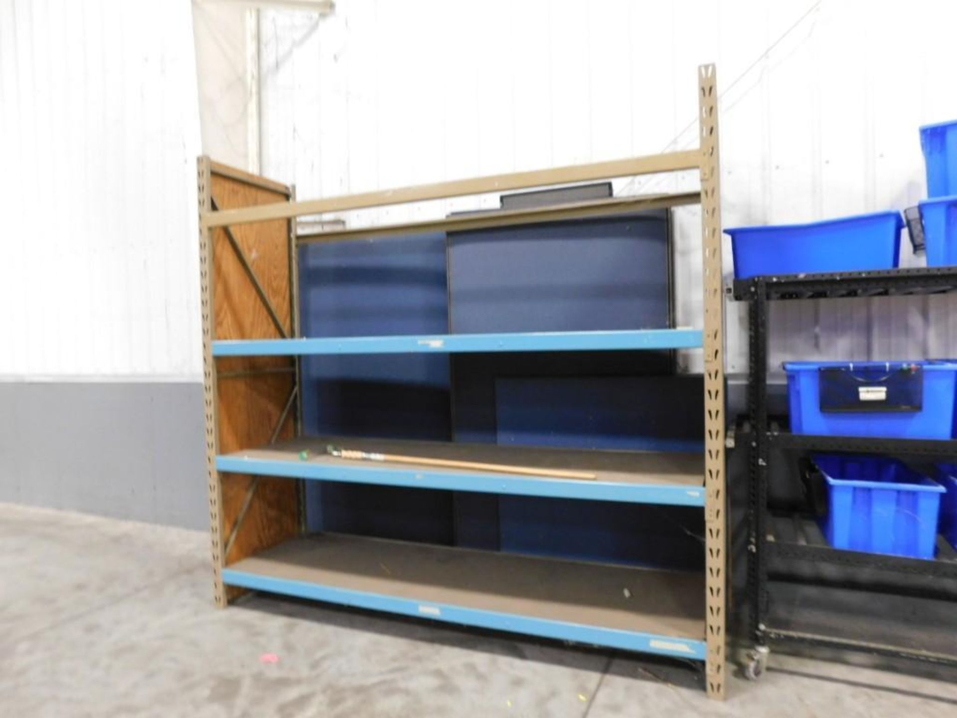 LOT: Contents Inside Safety Cage of: (2) 8' x 4' Stainless Steel Top Tables w/Overhead Lights, (4) H - Image 5 of 11