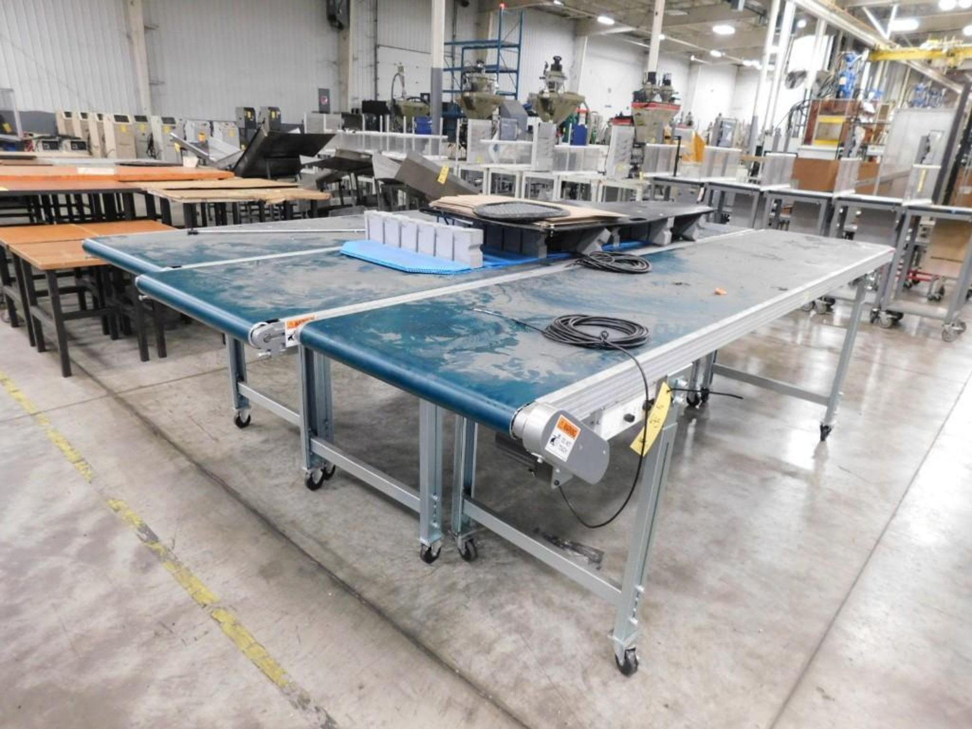 LOT: (3) Sections 116" x 24" Electric Conveyors - Image 3 of 3