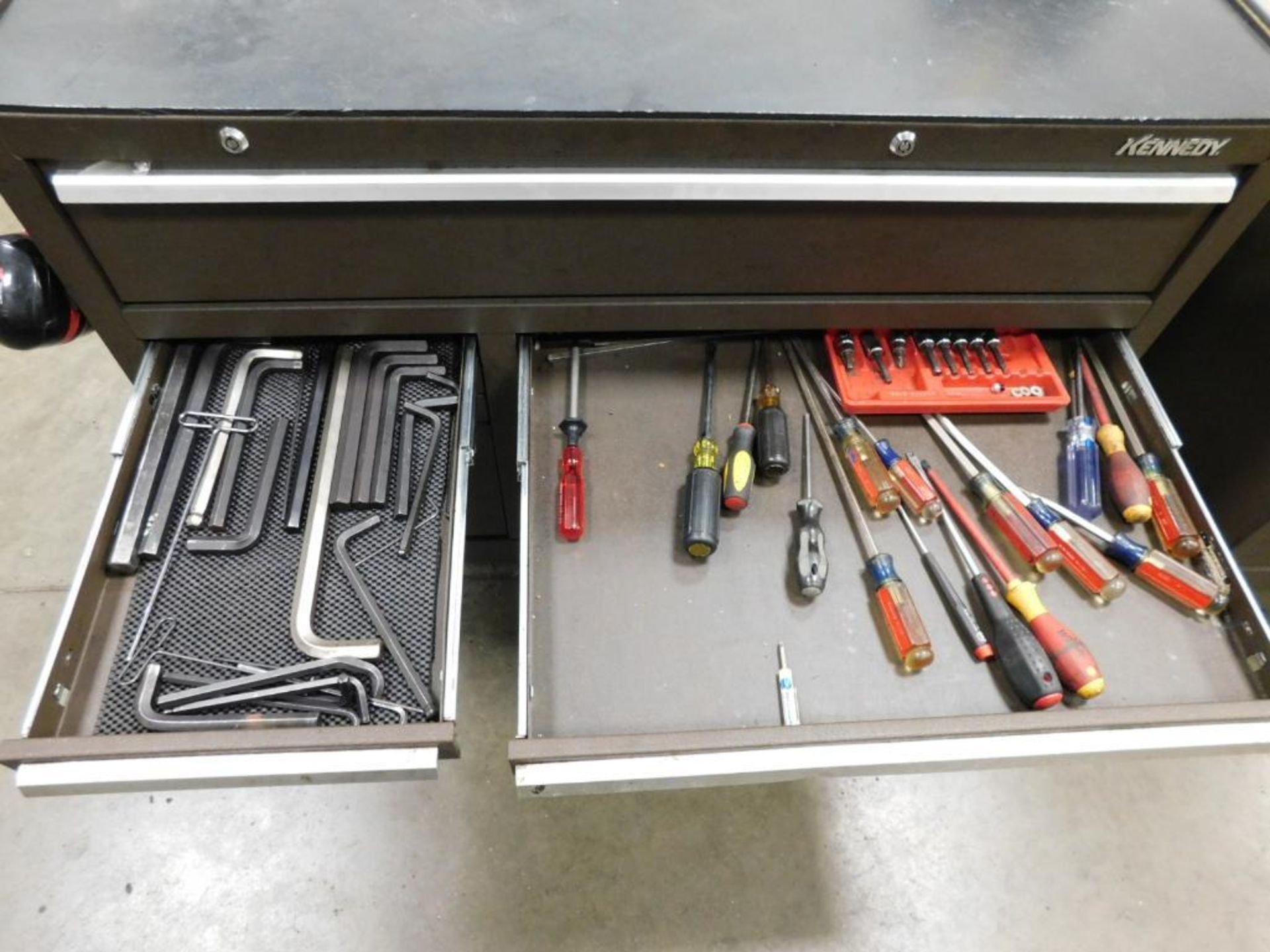 LOT: Kennedy 10-Drawer Rolling Tool Box w/Contents - Image 3 of 6