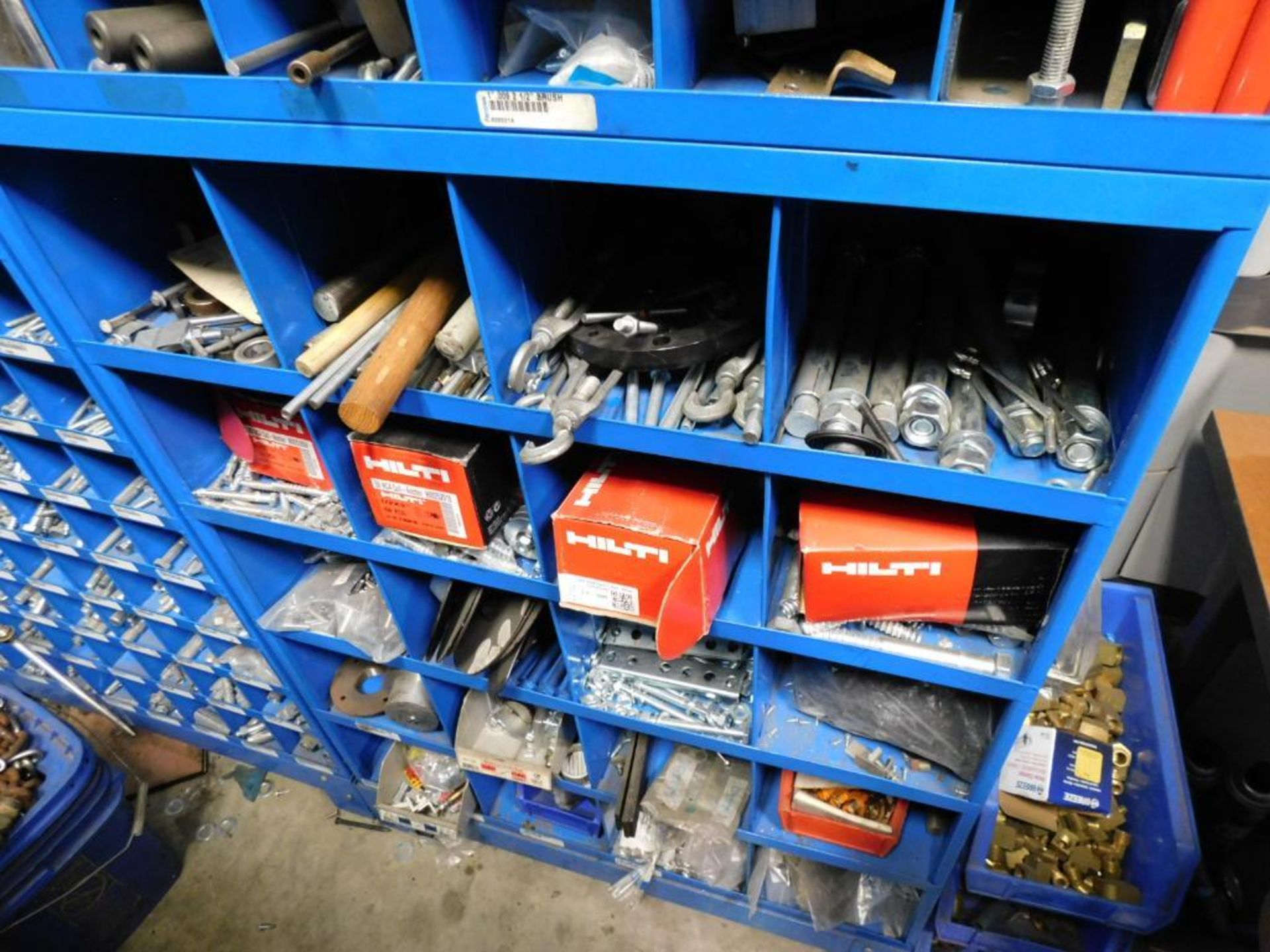 LOT: (7) Sections Fastenal Compartment Organizers w/Contents of Hardware, Plumbing, etc. - Image 15 of 15