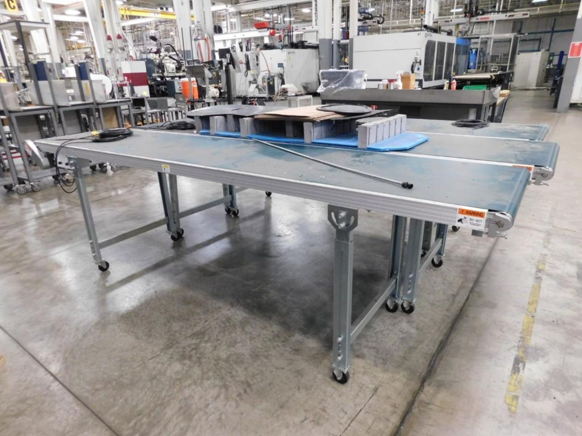 LOT: (3) Sections 116" x 24" Electric Conveyors