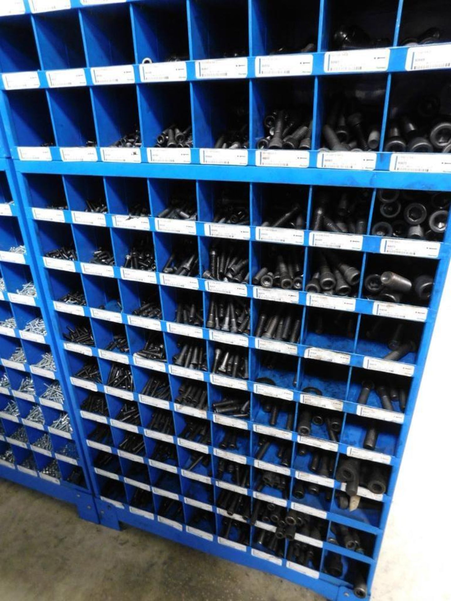 LOT: (5) Sections Fastenal Compartment Organizers w/Contents of Assorted Hardware, Bolts, Screws, et - Image 3 of 11