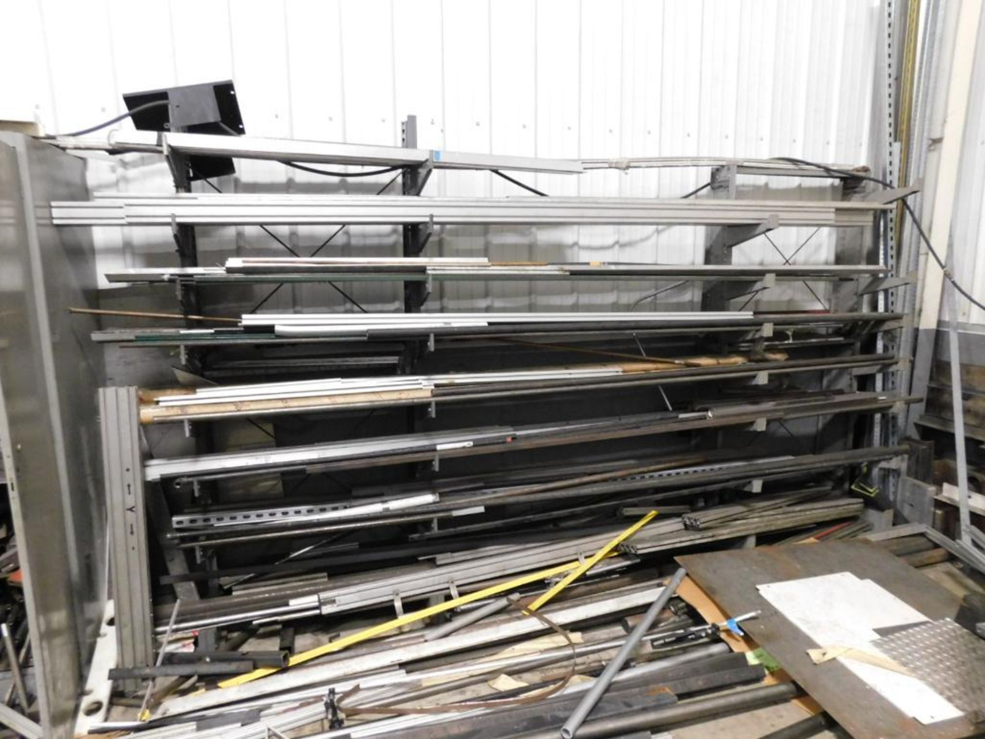LOT: Large Quantity of Scrap on Material Racks & Carts (LOCATED IN MACHINE SHOP & MAINTENANCE ROOM) - Image 3 of 8