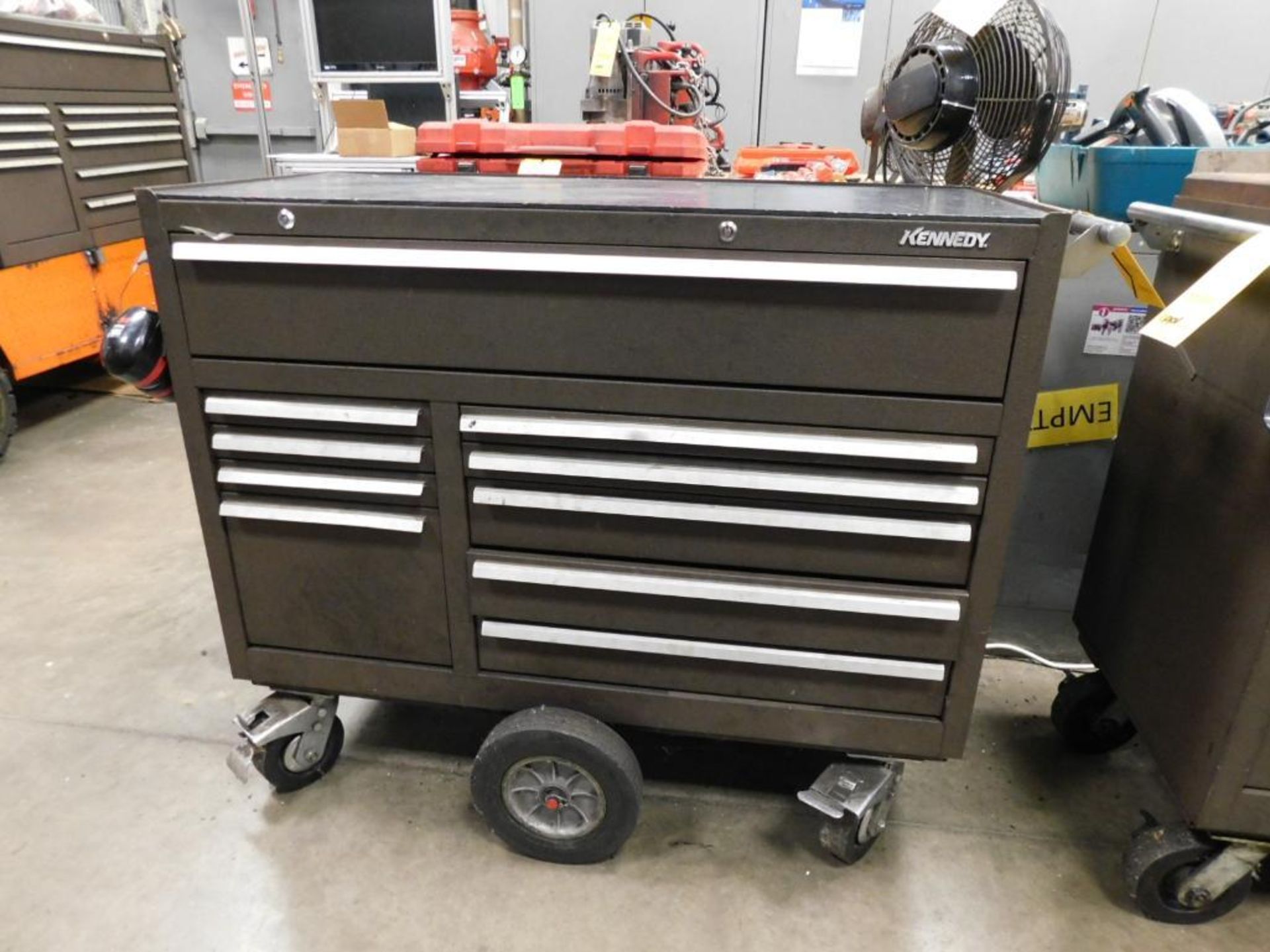 LOT: Kennedy 10-Drawer Rolling Tool Box w/Contents