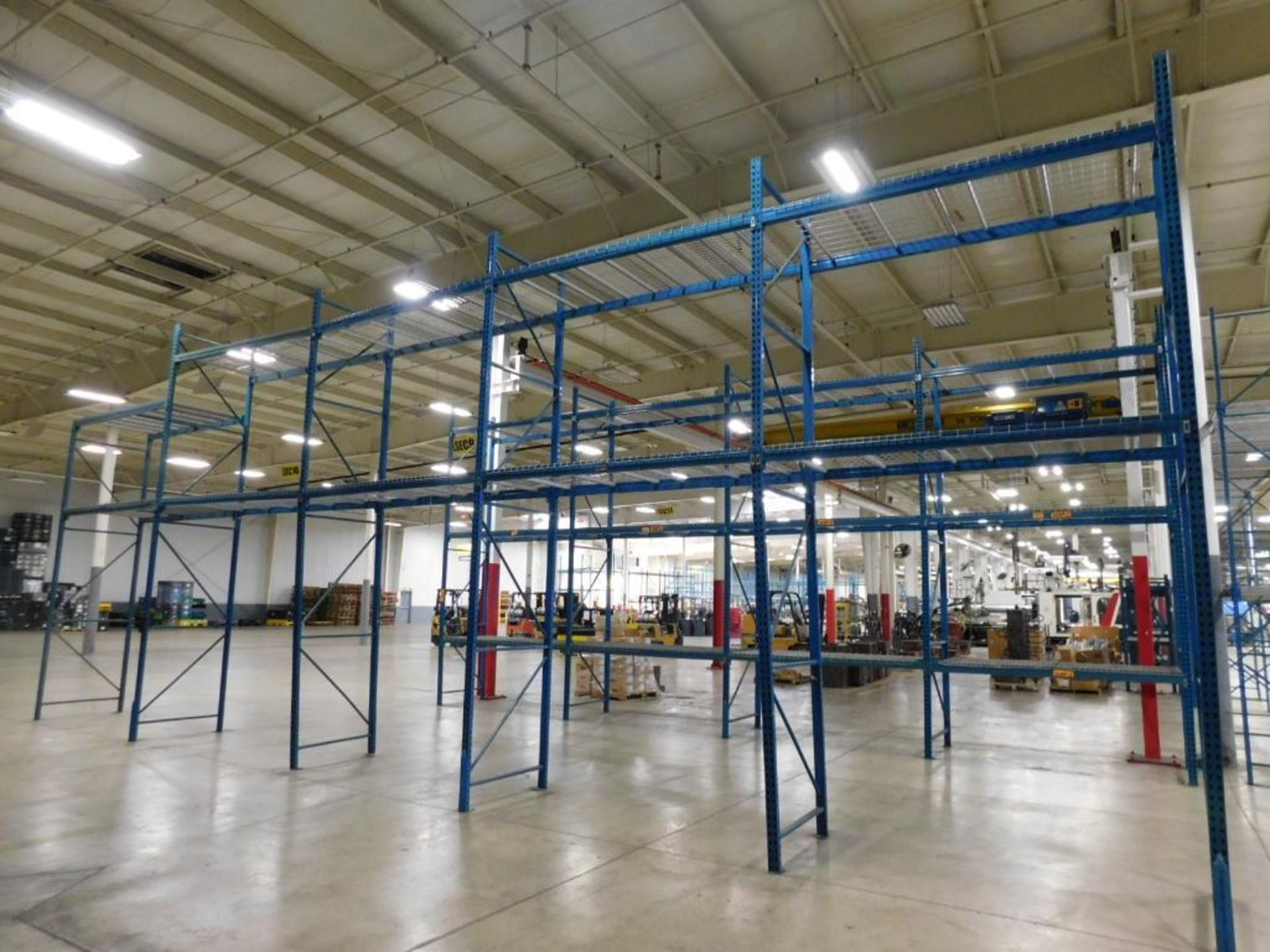 LOT: (8) Sections 16' x 8' x 42" Tear Drop Pallet Racking, (9) Sections 13' x 8' x 42" Tear Drop Pal - Image 4 of 5