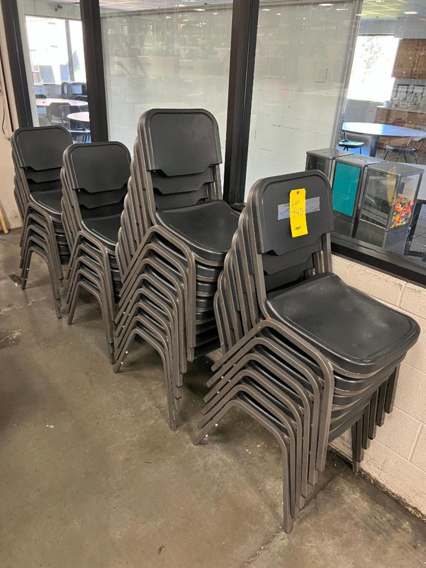 LOT: (24) Stackable Chairs - Image 2 of 2