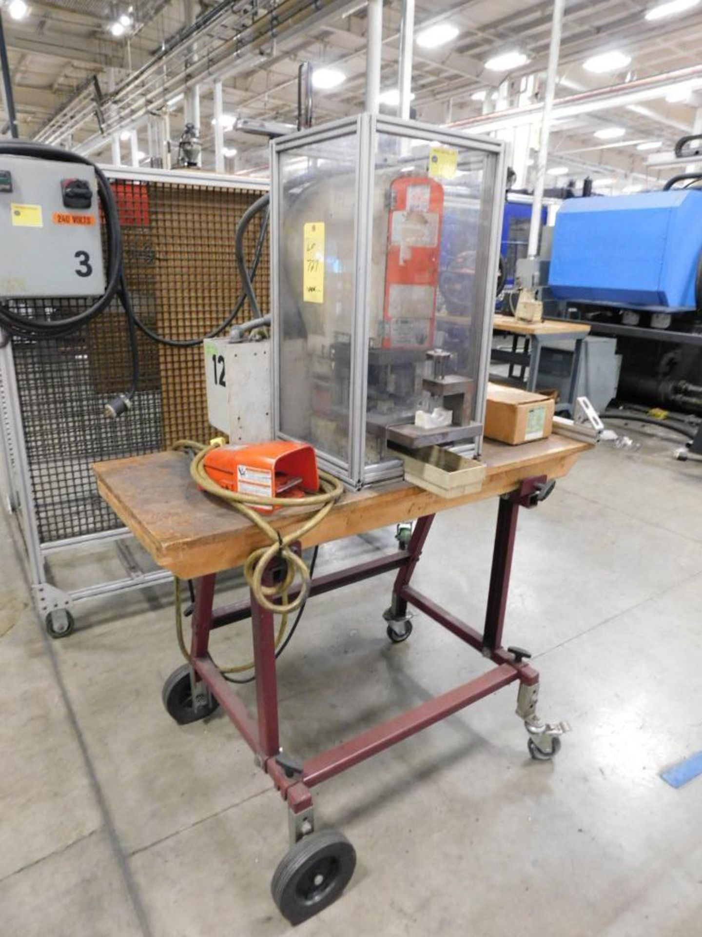 LOT: (8) Work Stations, (2) Punch Presses, (2) Drying Stations, Drilling Station, Glue Station, etc. - Image 7 of 16