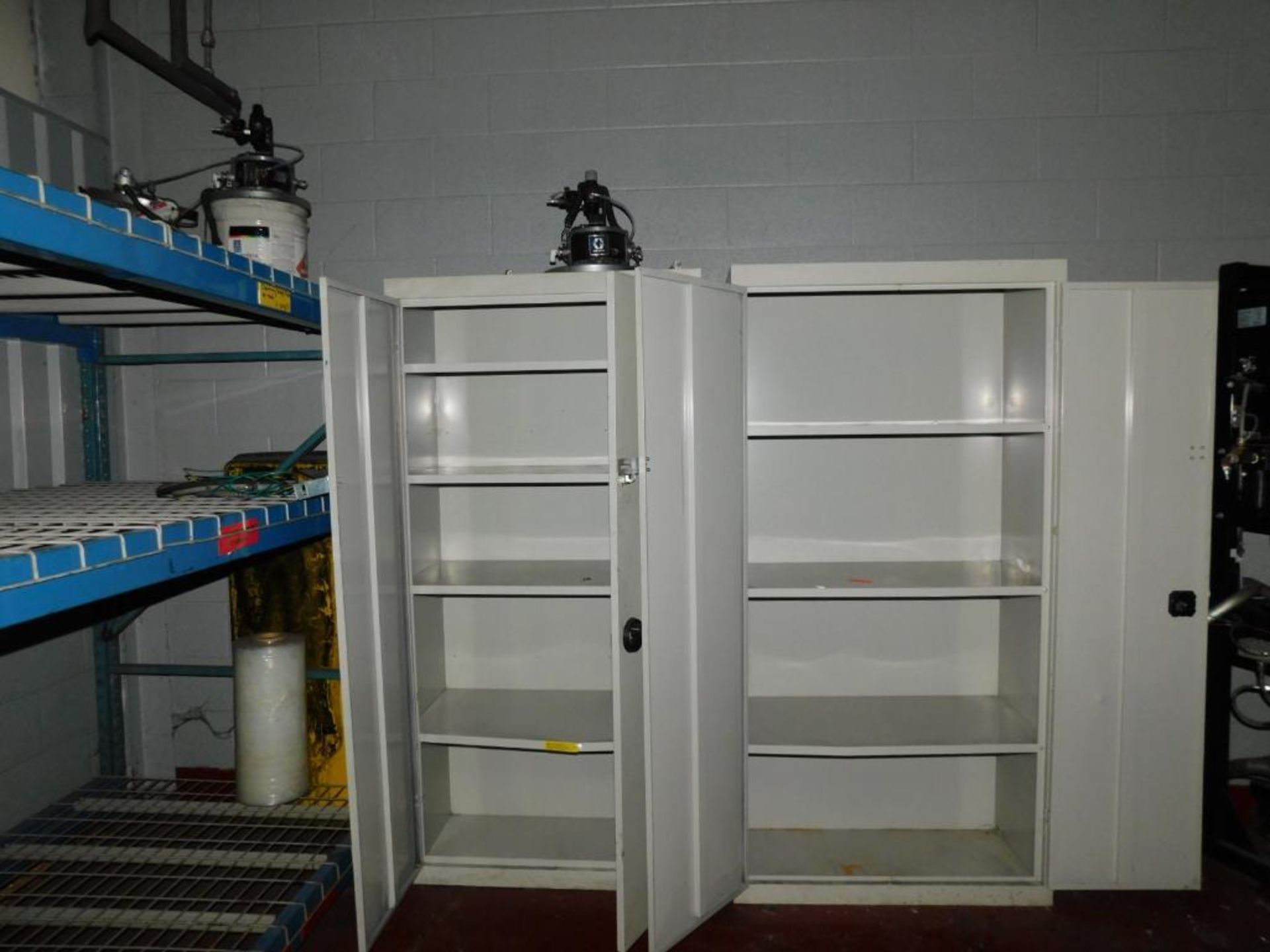 LOT: Contents of Back Paint Room: U-Line Barrel Cart, Dolly, 5-Drawer Craftsman Tool Box, (3) 8' x 8 - Image 10 of 16