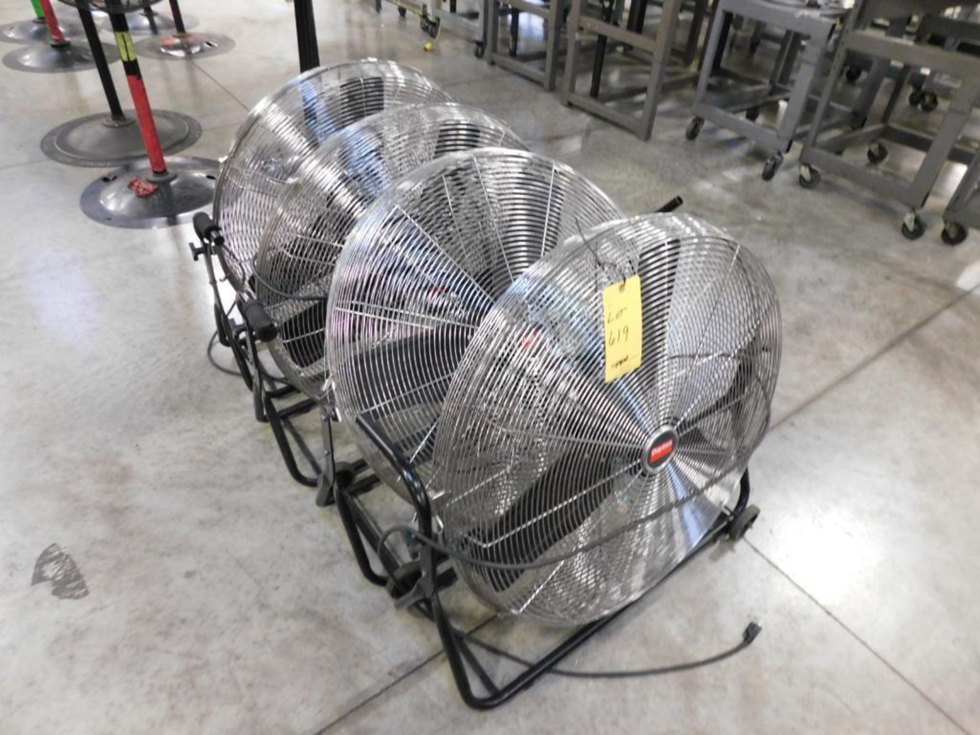 LOT: (4) Dayton 32" Shop Fans