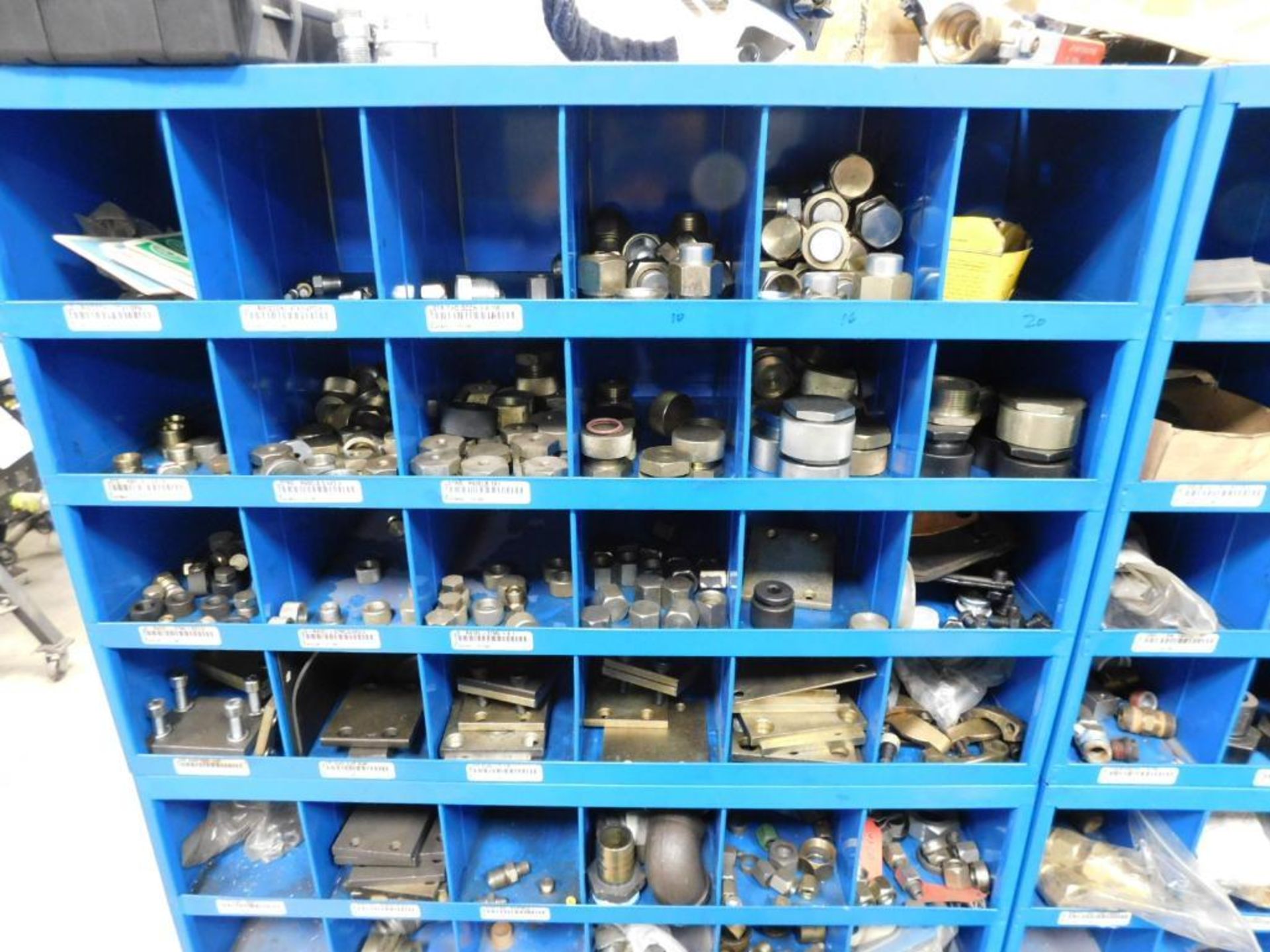 LOT: (7) Sections Fastenal Compartment Organizers w/Contents of Hardware, Plumbing, etc. - Image 3 of 15