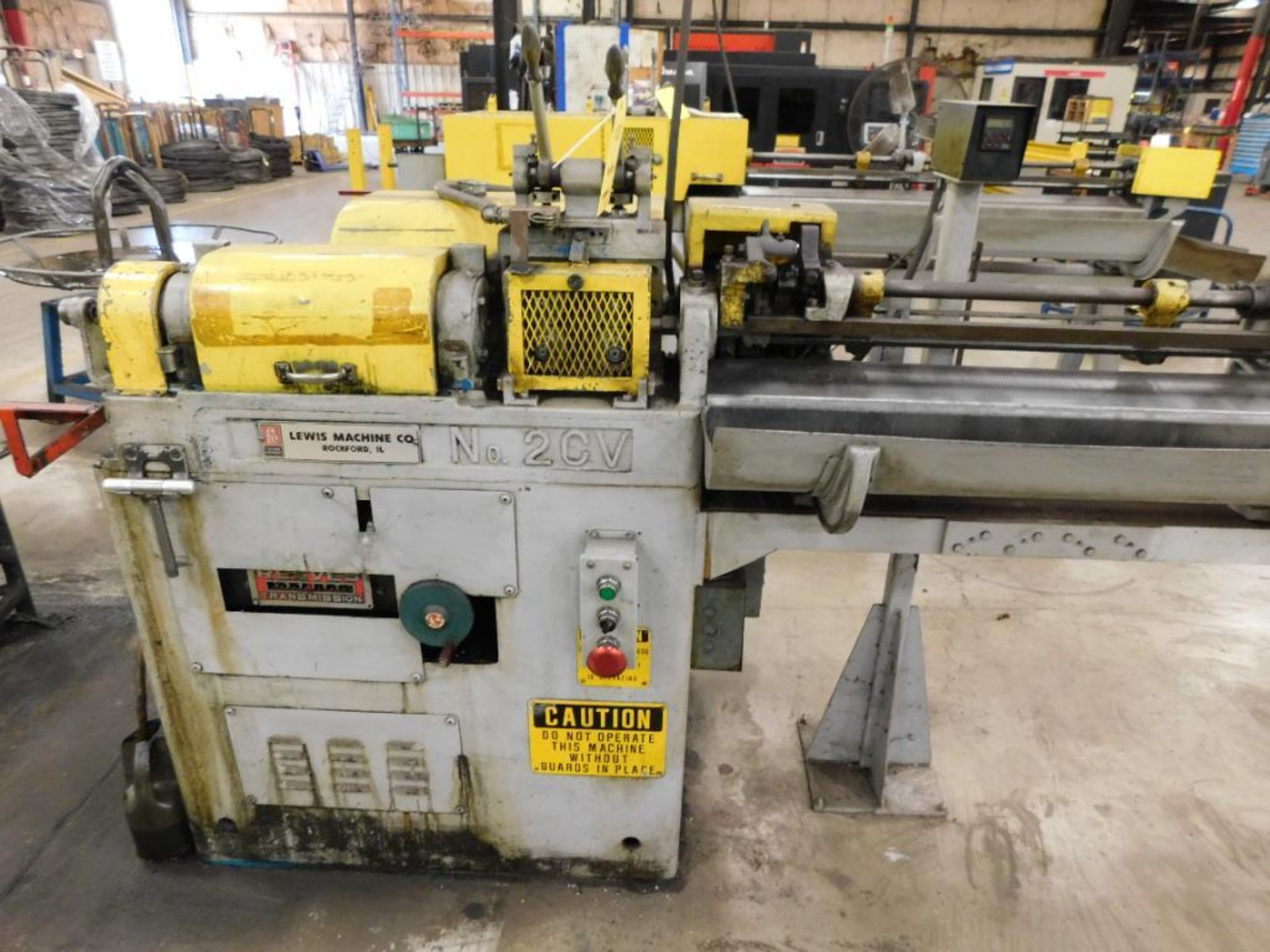 Lewis Machine 2CV5 Wire Straightener/Cut Off Machine w/Top Hat ...