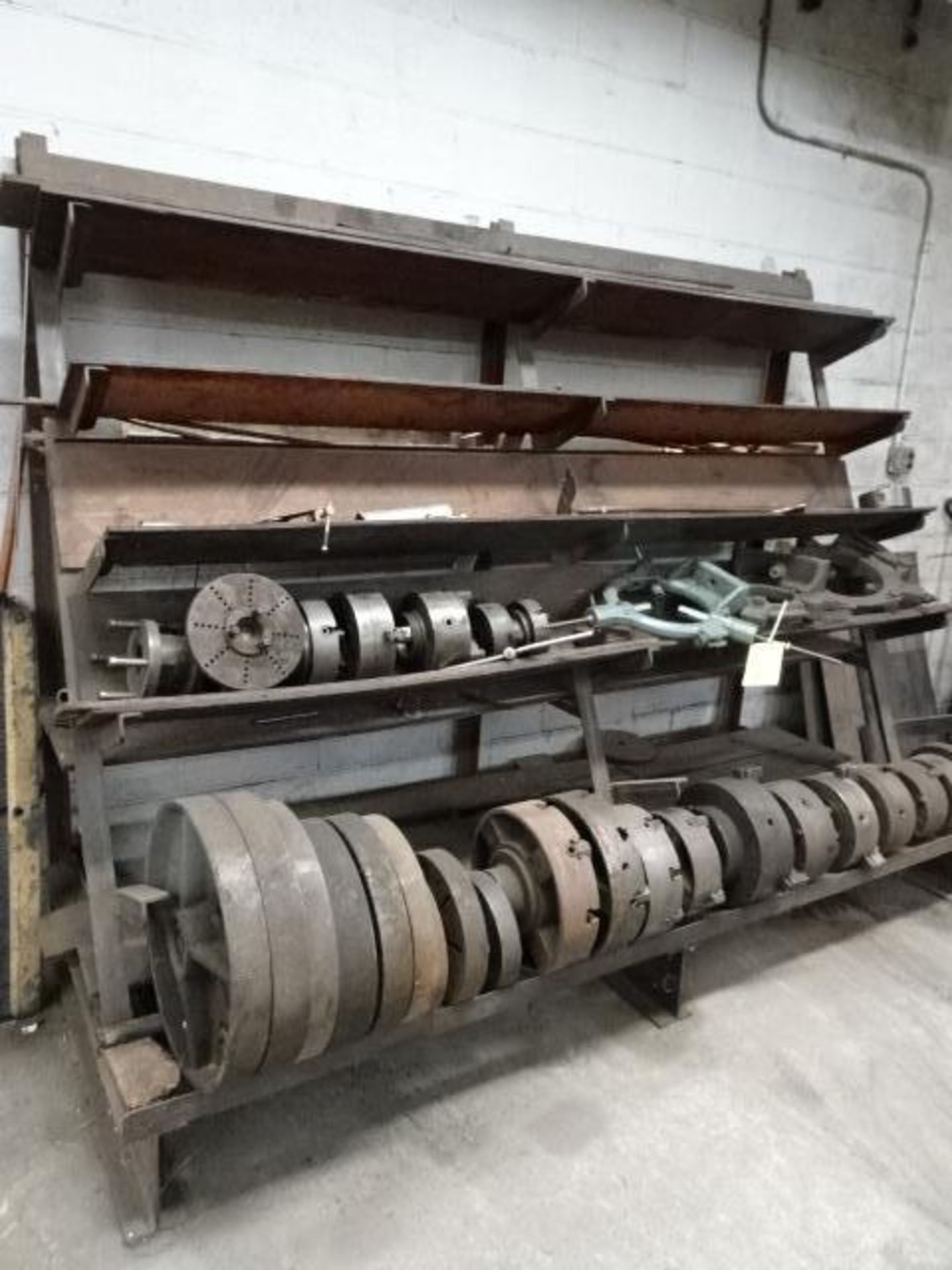 LOT: of Assorted Lathe Rests, Chucks, and Wheel Plates - Image 3 of 3