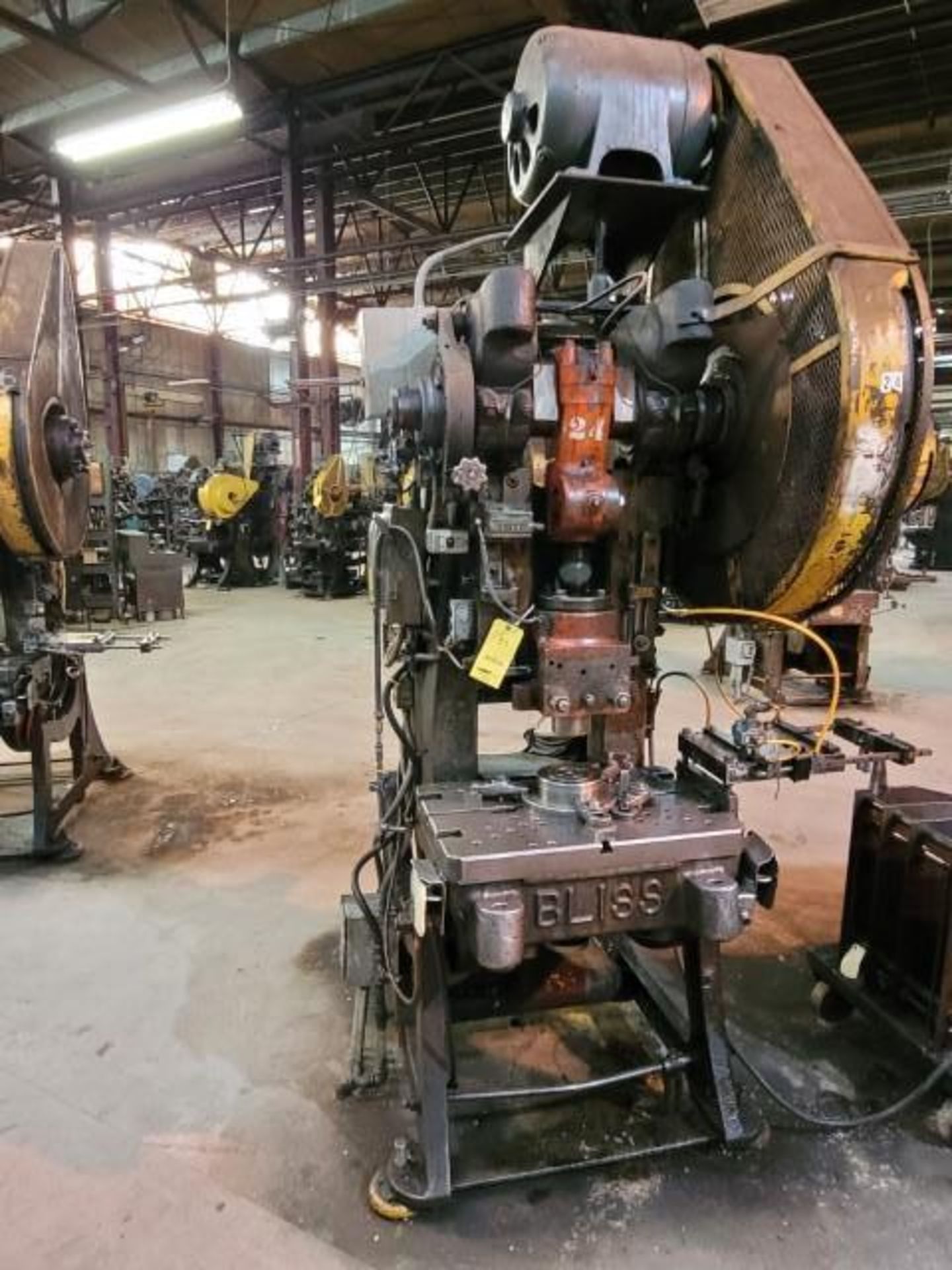 Bliss Model 21S 42 Ton OBI Flywheel Press, Bed Size: 30" x 20", Stroke: 5, Approx Machine Size: 56"