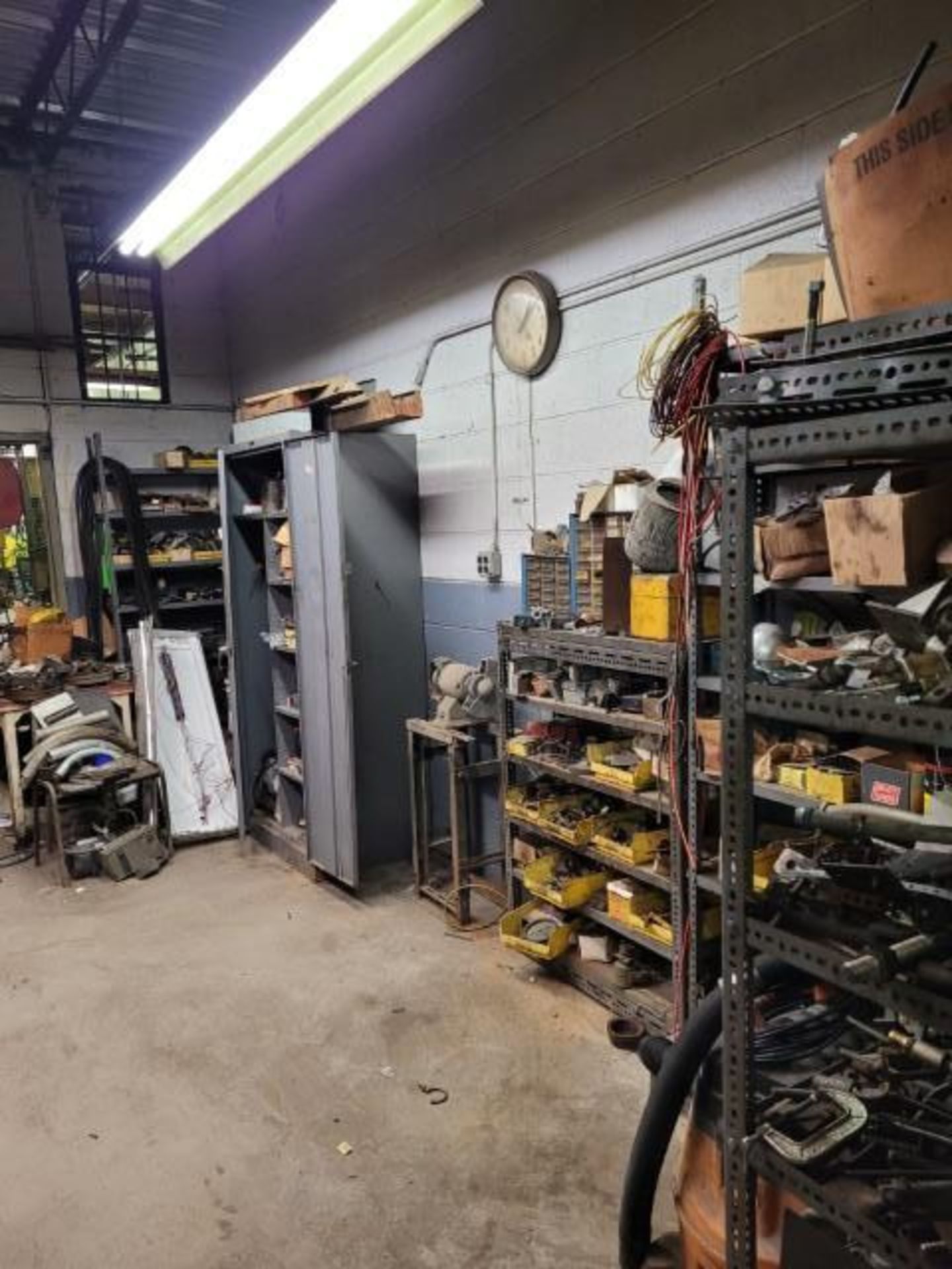 LOT: of Assorted Machine Supplies Consisting of: Cabinets, Motors, Clamps, Nuts, Bolts, Fasteners, D - Image 2 of 9