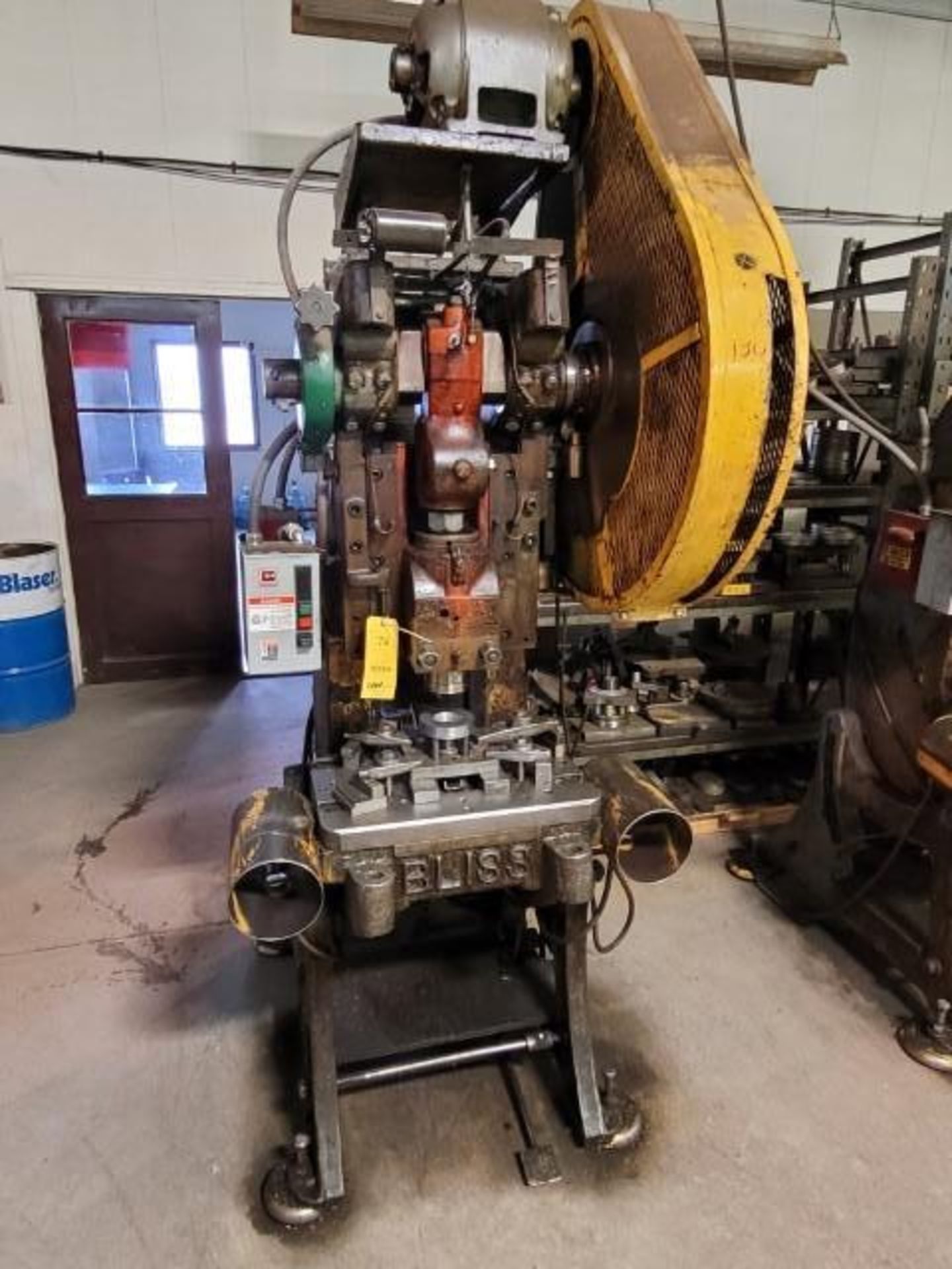 Bliss Model 20 26 Ton OBI Flywheel Press, Stroke: 4, Approx Machine Size: 43" x 37" x 95", S/N H1194