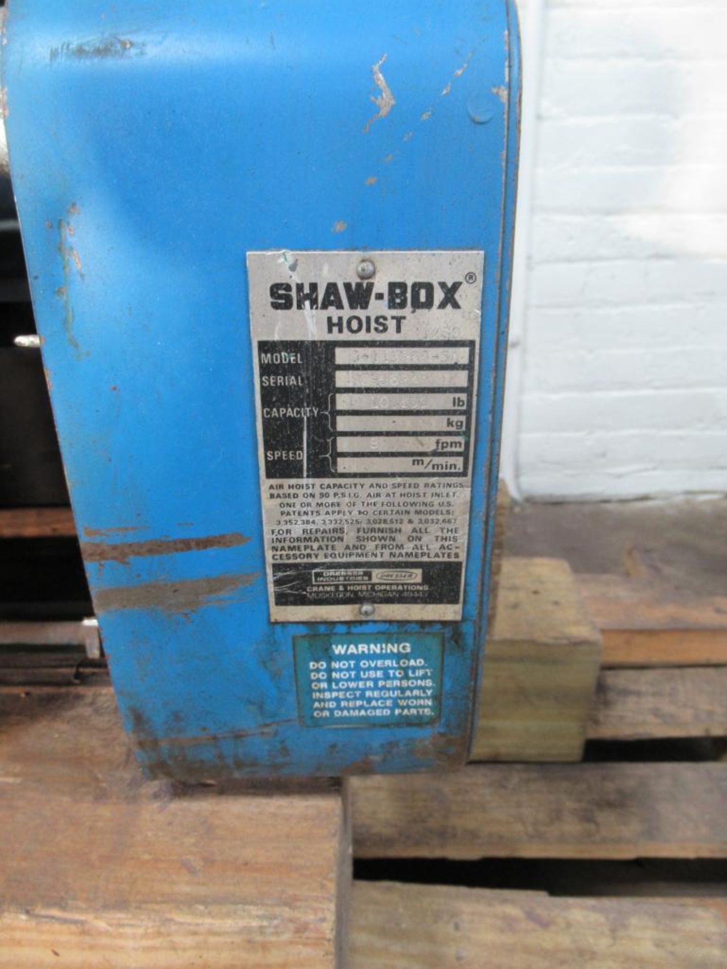 Shaw Box Dresser 5-Ton Overhead Crane Trolley/Hoist - Image 3 of 5